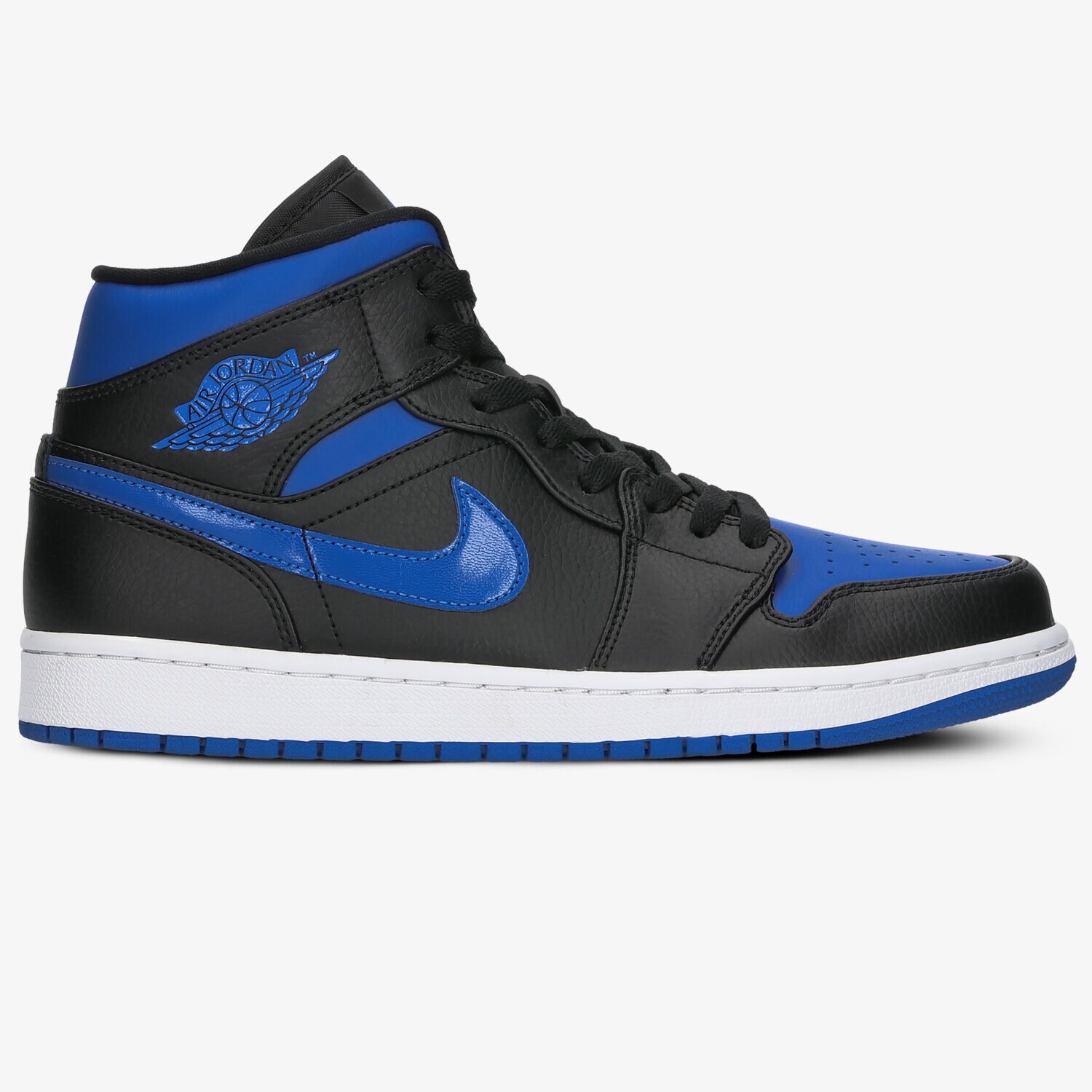 Buty sneakersy męskie AIR JORDAN 1 MID 554724-068 CZARNY