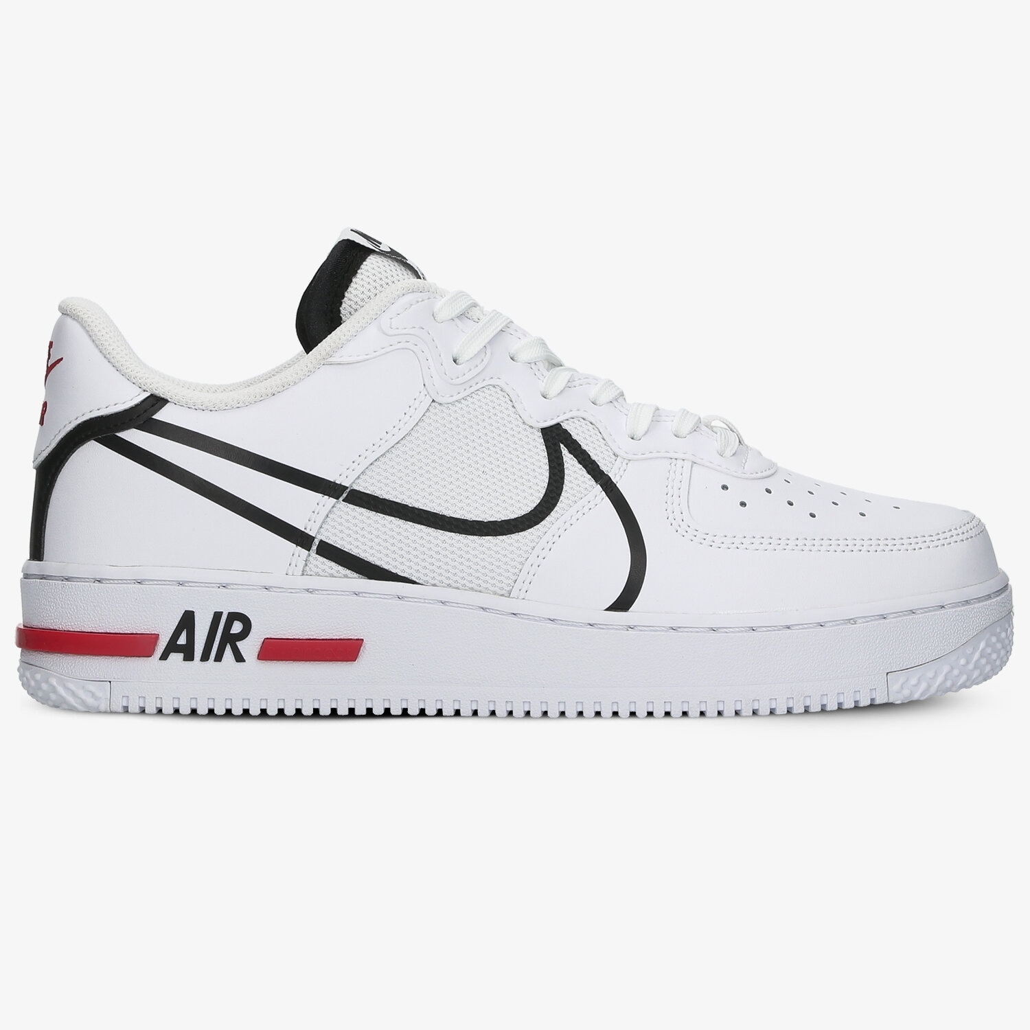 Buty sneakersy męskie NIKE AIR FORCE 1 REACT CD4366-100 BIAŁY