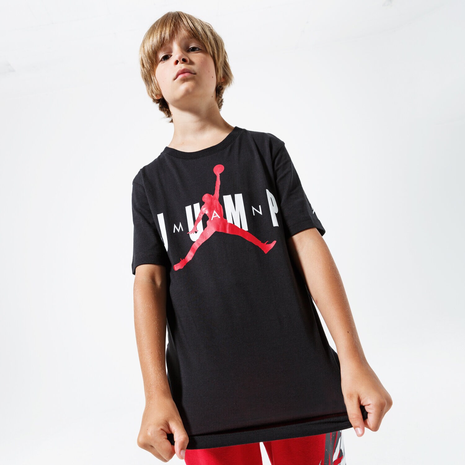 Koszulka, t-shirt dla dzieci JORDAN T-SHIRT JDB MJ SS CREW 2 TEE 956869-023-EH CZARNY