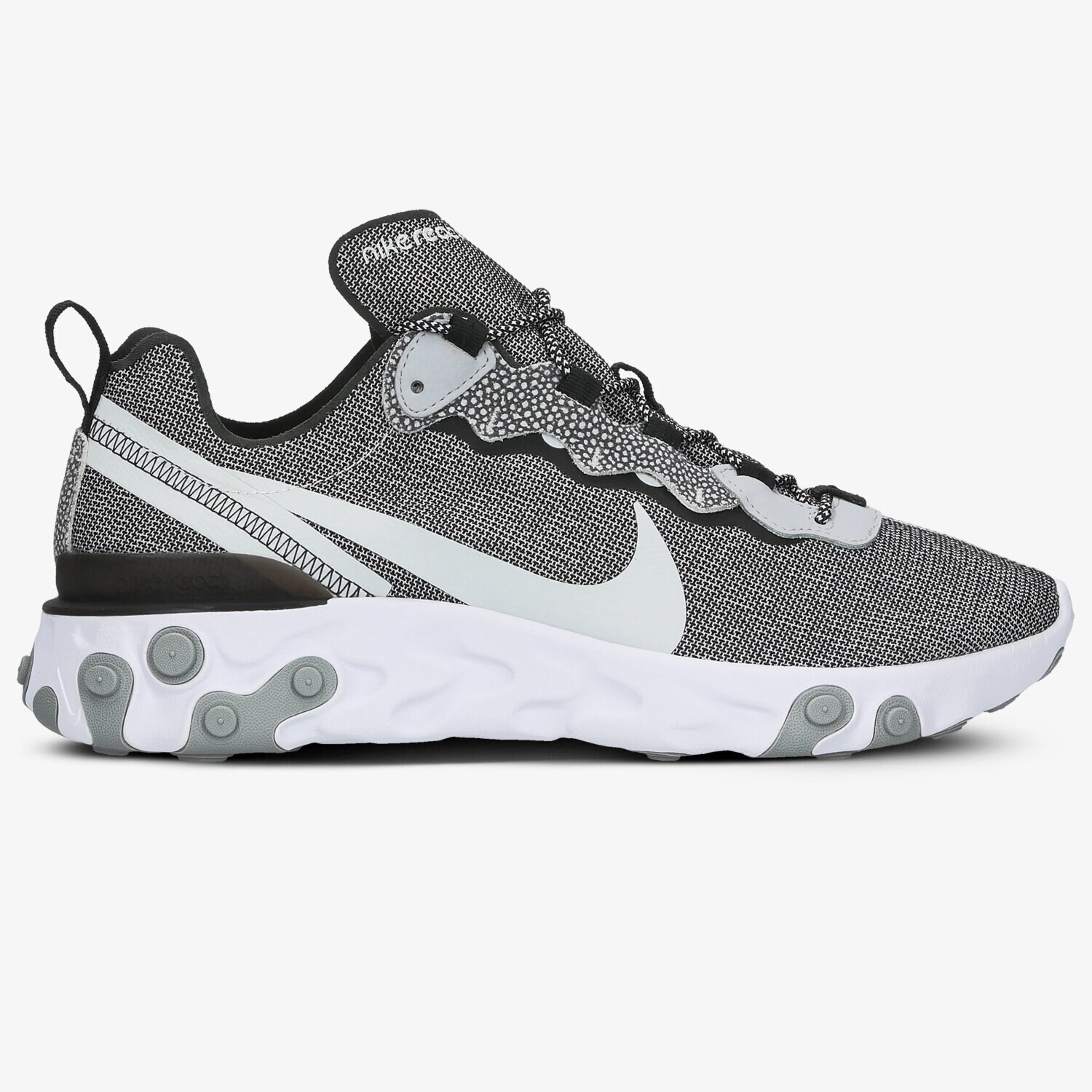 Buty sneakersy męskie NIKE REACT ELEMENT 55 SE CD2153-100 SZARY