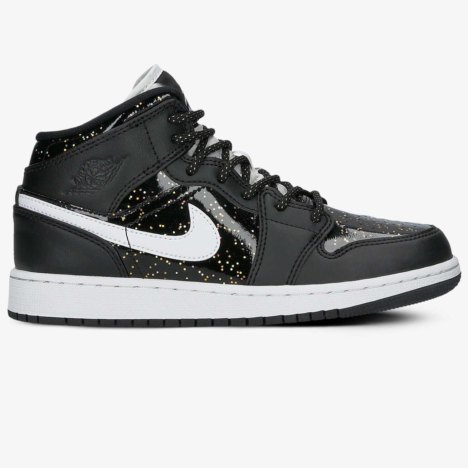 Buty sneakersy dla dzieci AIR JORDAN 1 MID SE AV5174-001 CZARNY