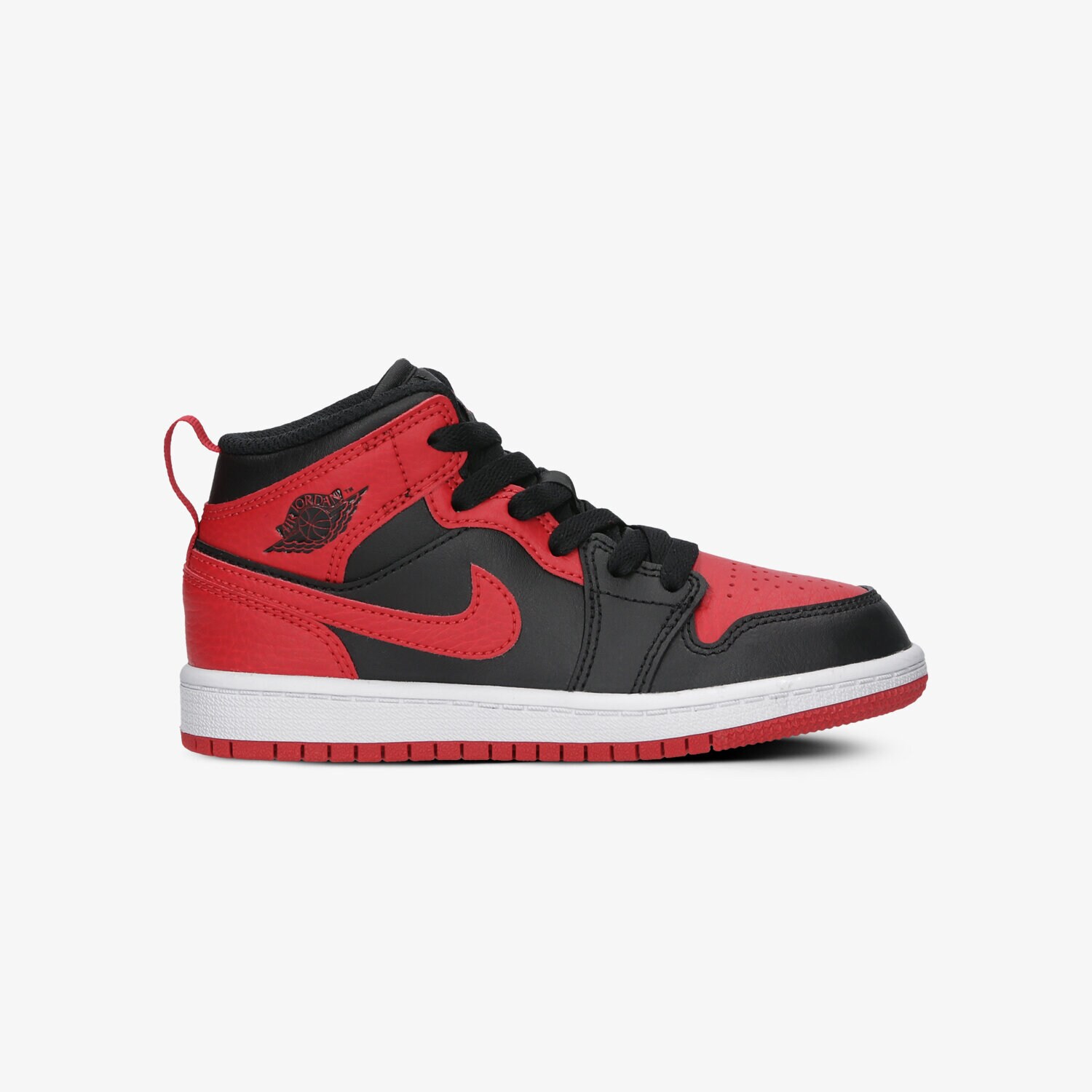 Buty sneakersy dla dzieci JORDAN 1 MID 640734-074 CZERWONY