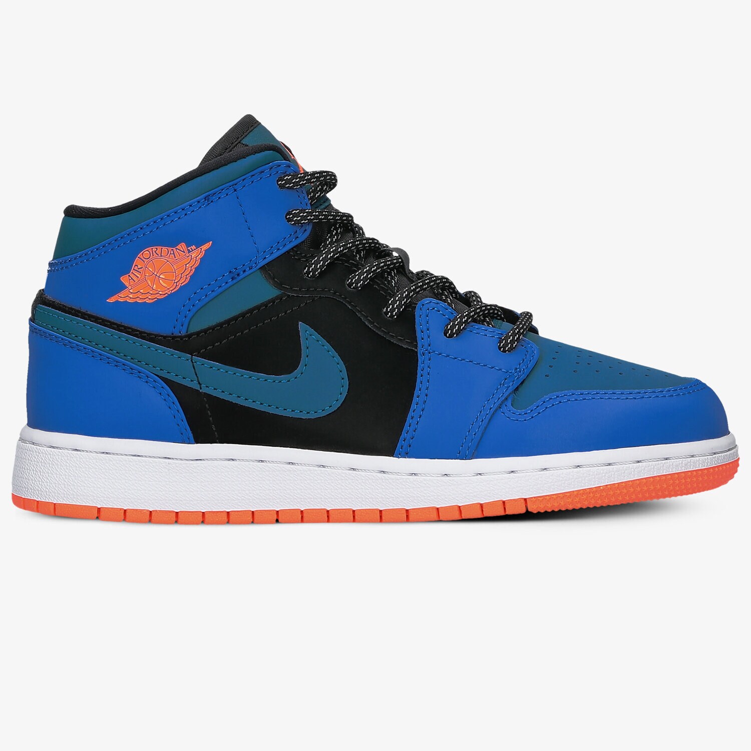Buty sneakersy dla dzieci AIR JORDAN 1 MID 554725-440 GRANATOWY