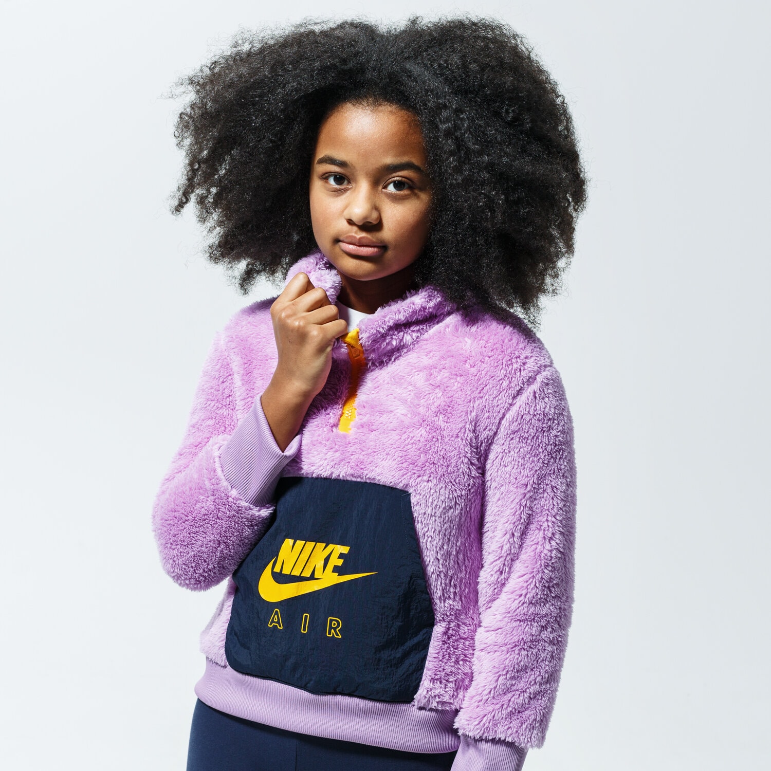 Sportowa bluza dziecięca NIKE POLAR AIR CU8550-589 FIOLETOWY