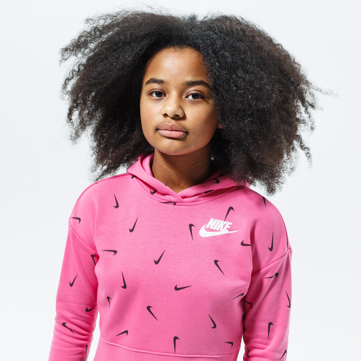 Sportowa bluza dziecięca NIKE BLUZA Z KAPTUREM SPORTSWEAR CZ2566-684 RÓŻOWY