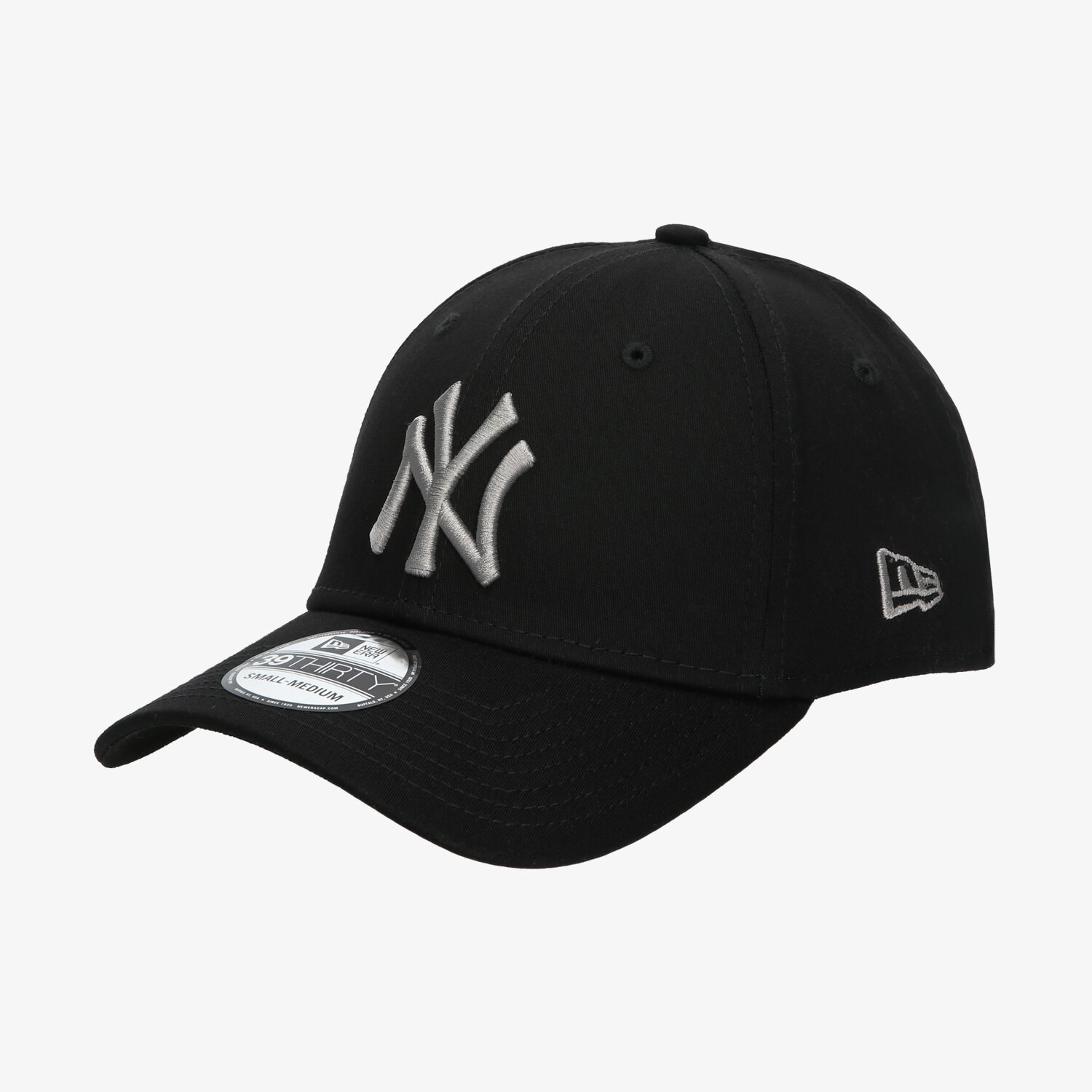 Czapka z daszkiem męska NEW ERA CZAPKA ESSENTIAL 39THIRTY NYY BLK/GREY NEW YORK YANK 12285503 CZARNY