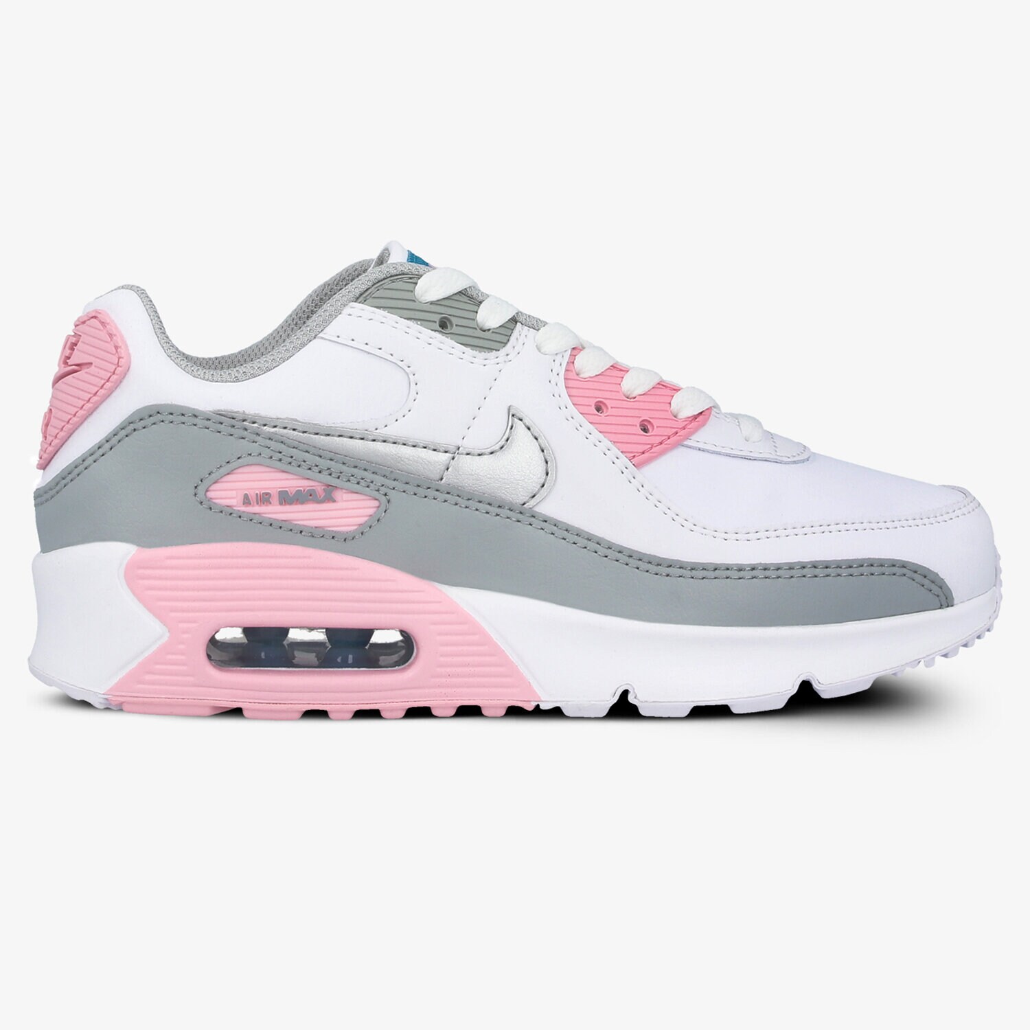 Buty sneakersy dla dzieci NIKE AIR MAX 90 LTR CD6864-004 BIAŁY