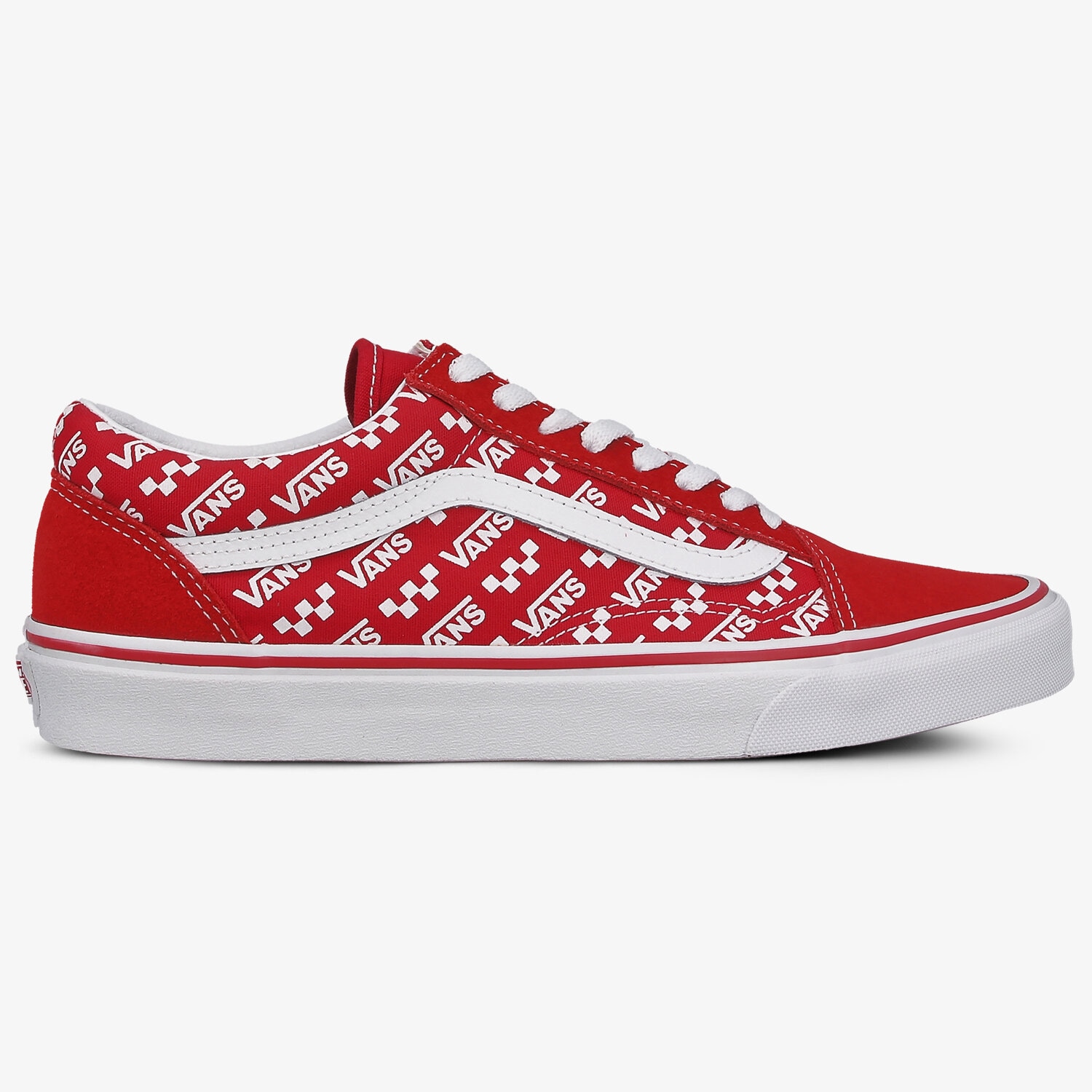 Buty sneakersy męskie VANS UA OLD SKOOL VN0A4U3BW351 CZERWONY