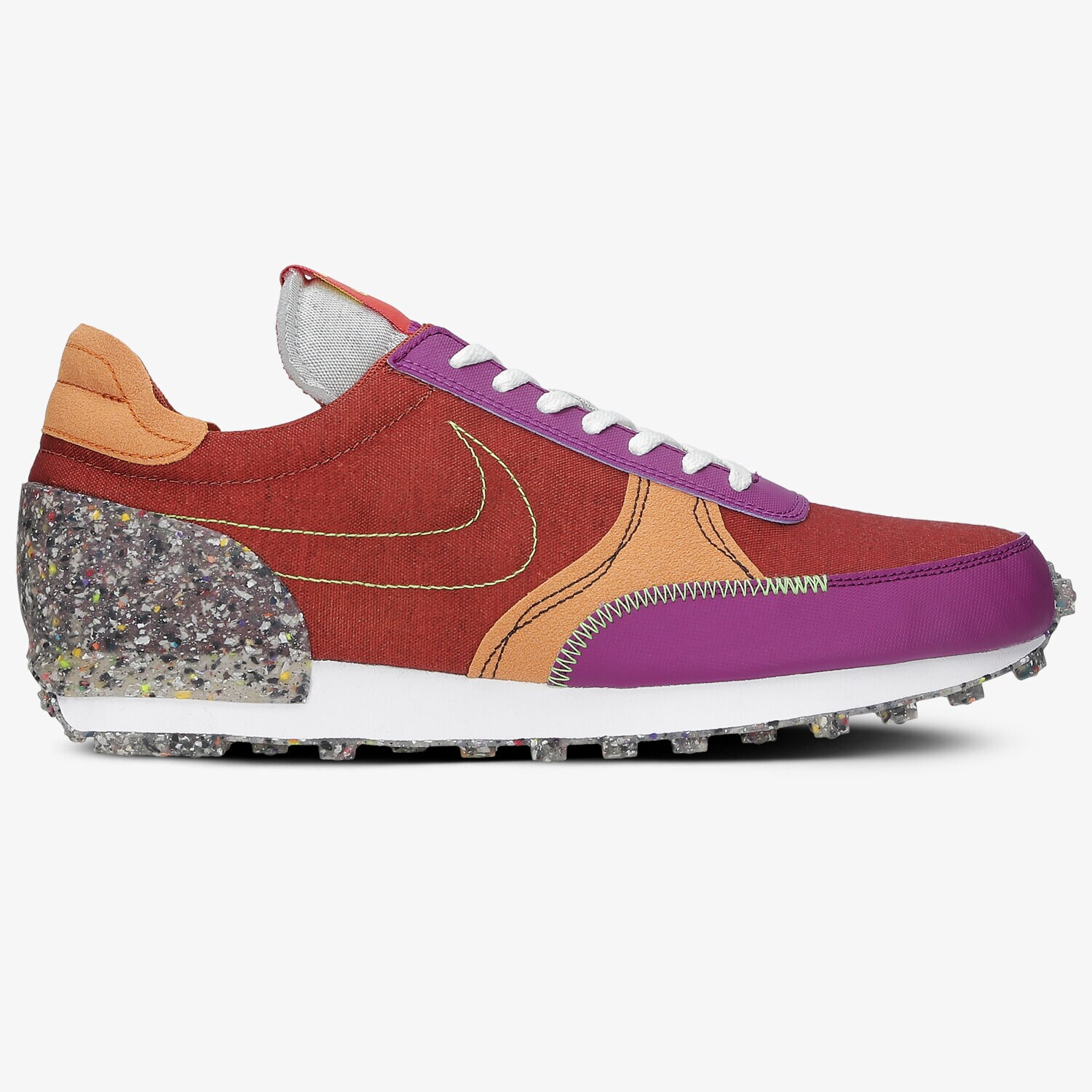 Buty sneakersy męskie NIKE DBREAK-TYPE CW6915-800 BORDOWY