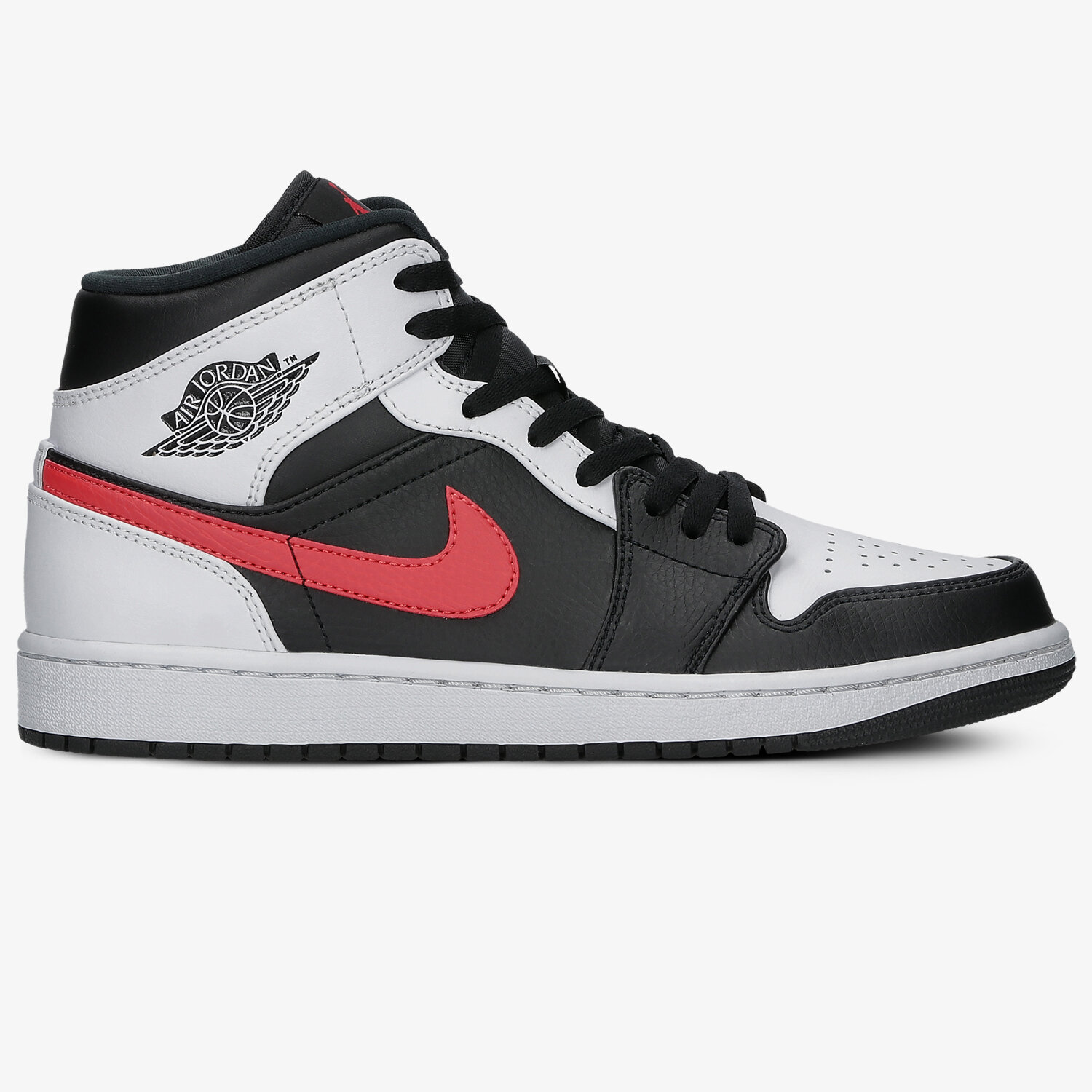 Buty sneakersy męskie AIR JORDAN 1 MID 554724-075 BIAŁY