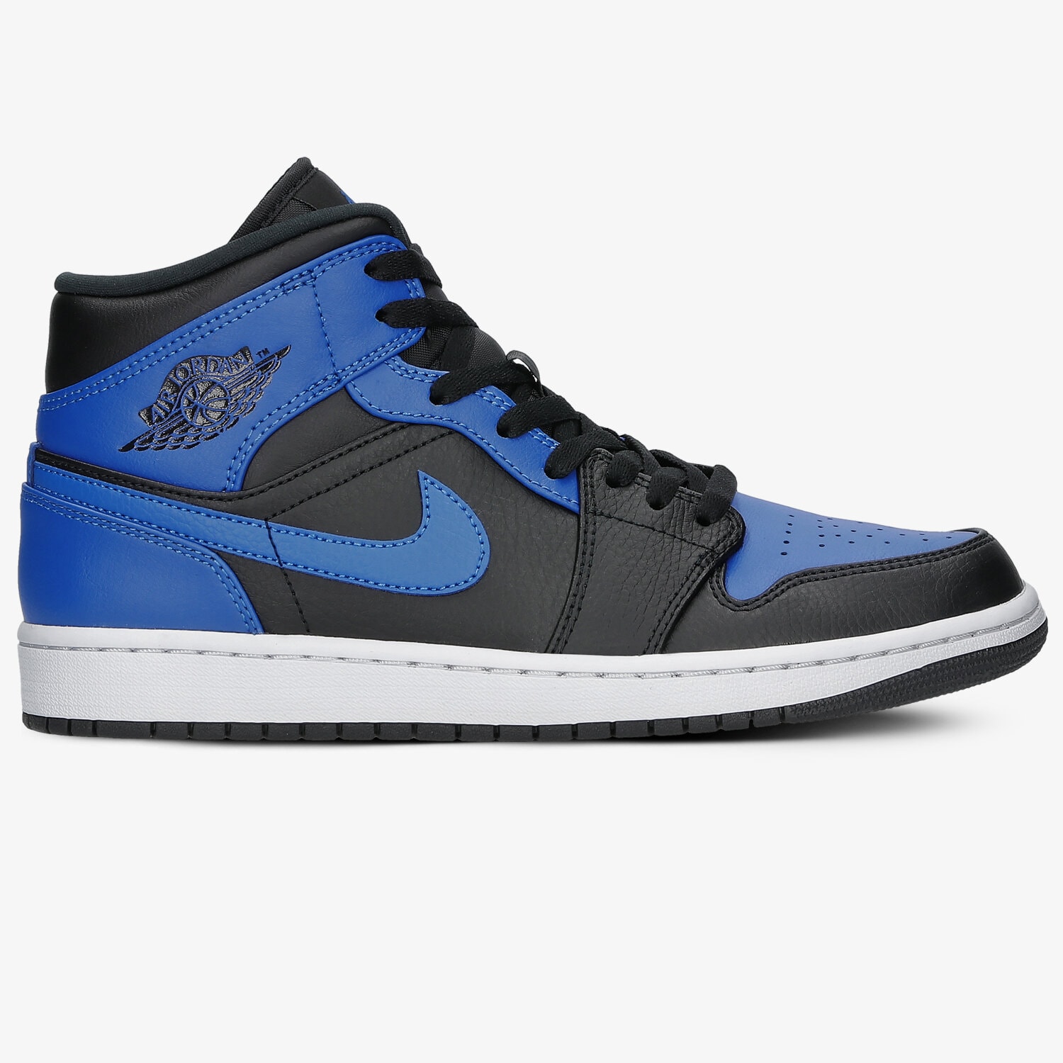 Buty sneakersy męskie AIR JORDAN 1 MID 554724-077 NIEBIESKI