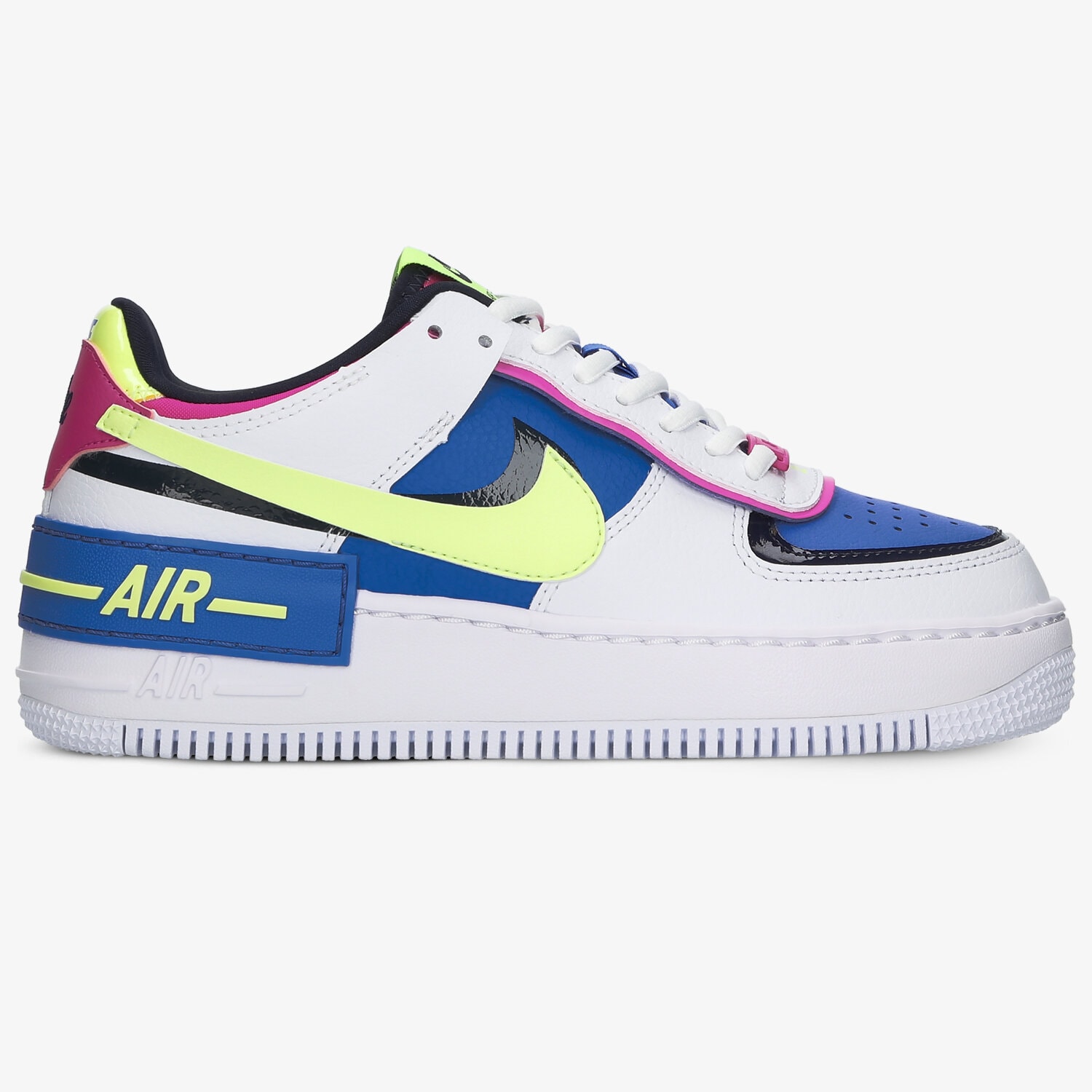Buty sneakersy damskie NIKE AIR FORCE 1 SHADOW CJ1641-100 MULTICOLOR