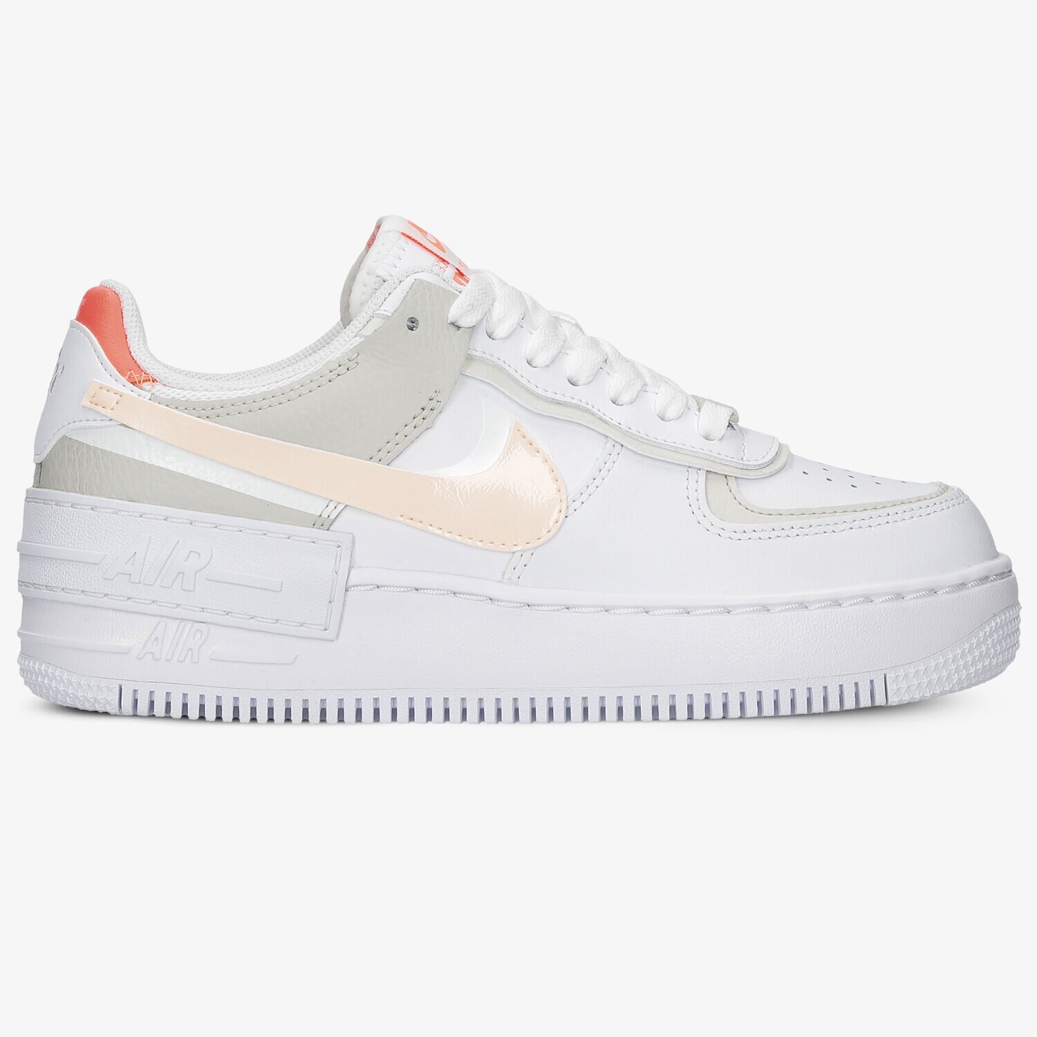 Buty sneakersy damskie NIKE WMNS AF1 SHADOW DH3896-100 BIAŁY