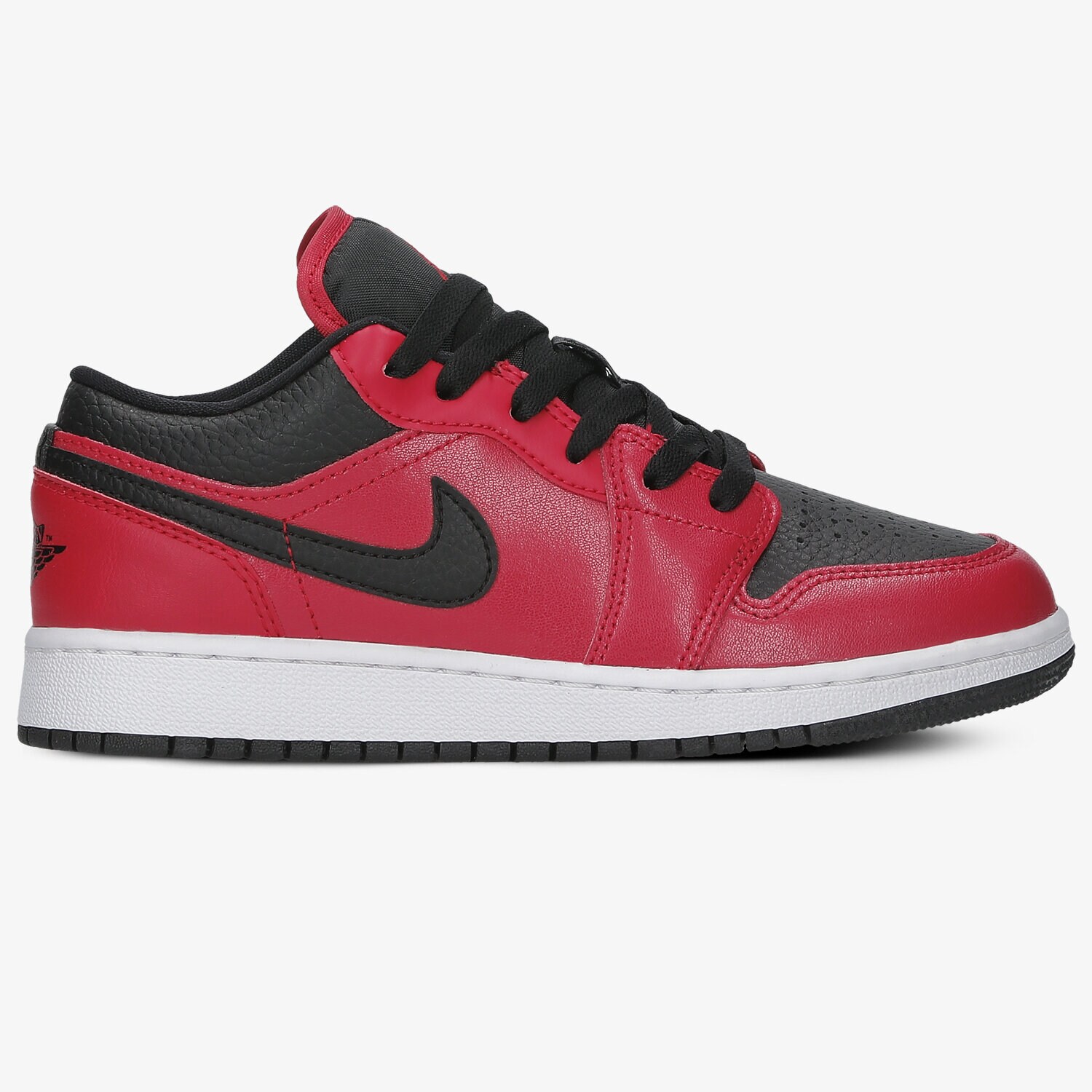Buty sneakersy dla dzieci AIR JORDAN 1 LOW 553560-605 CZERWONY