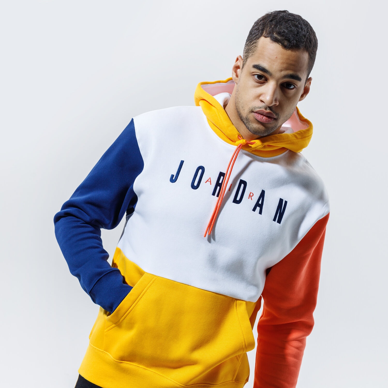 Bluza męska JORDAN BLUZA Z KAPTUREM JUMPMAN AIR CW8434-100 MULTICOLOR