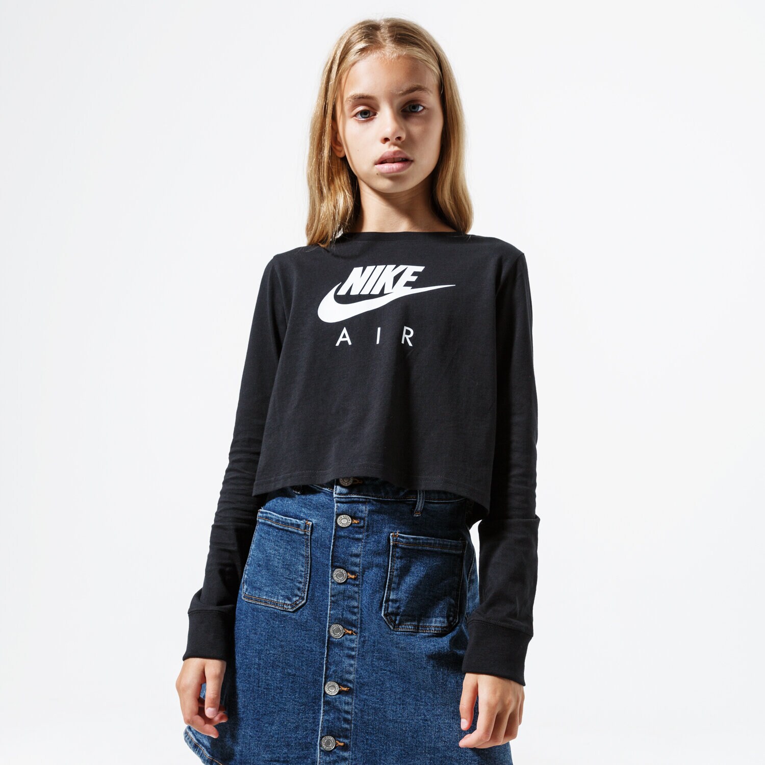 Koszulka, t-shirt dla dzieci NIKE T-SHIRT SPORTSWEAR CV2186-010 CZARNY