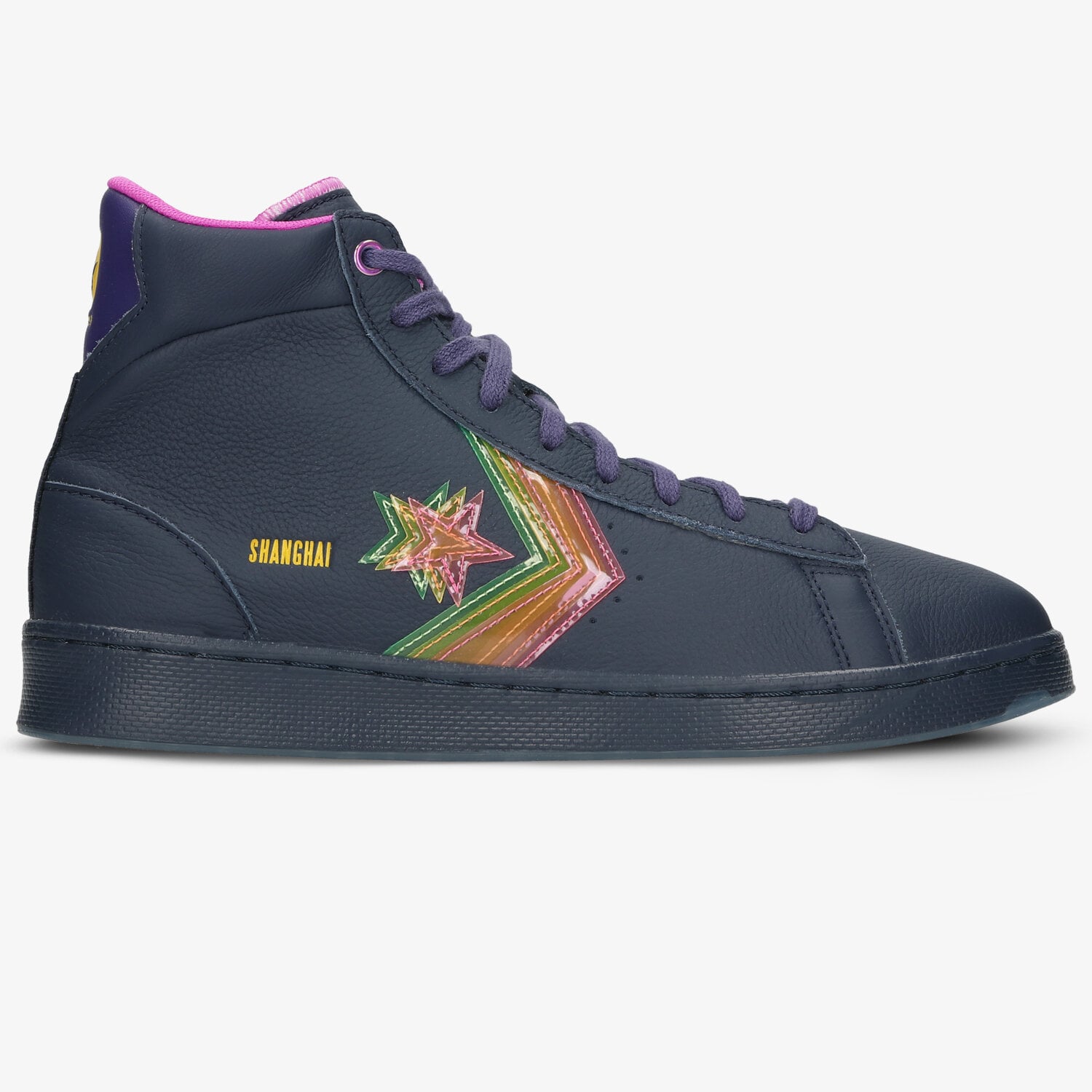 Buty sneakersy męskie CONVERSE PRO LEATHER (FOXING RAND+HEEL O'LAY) 170237C CZARNY