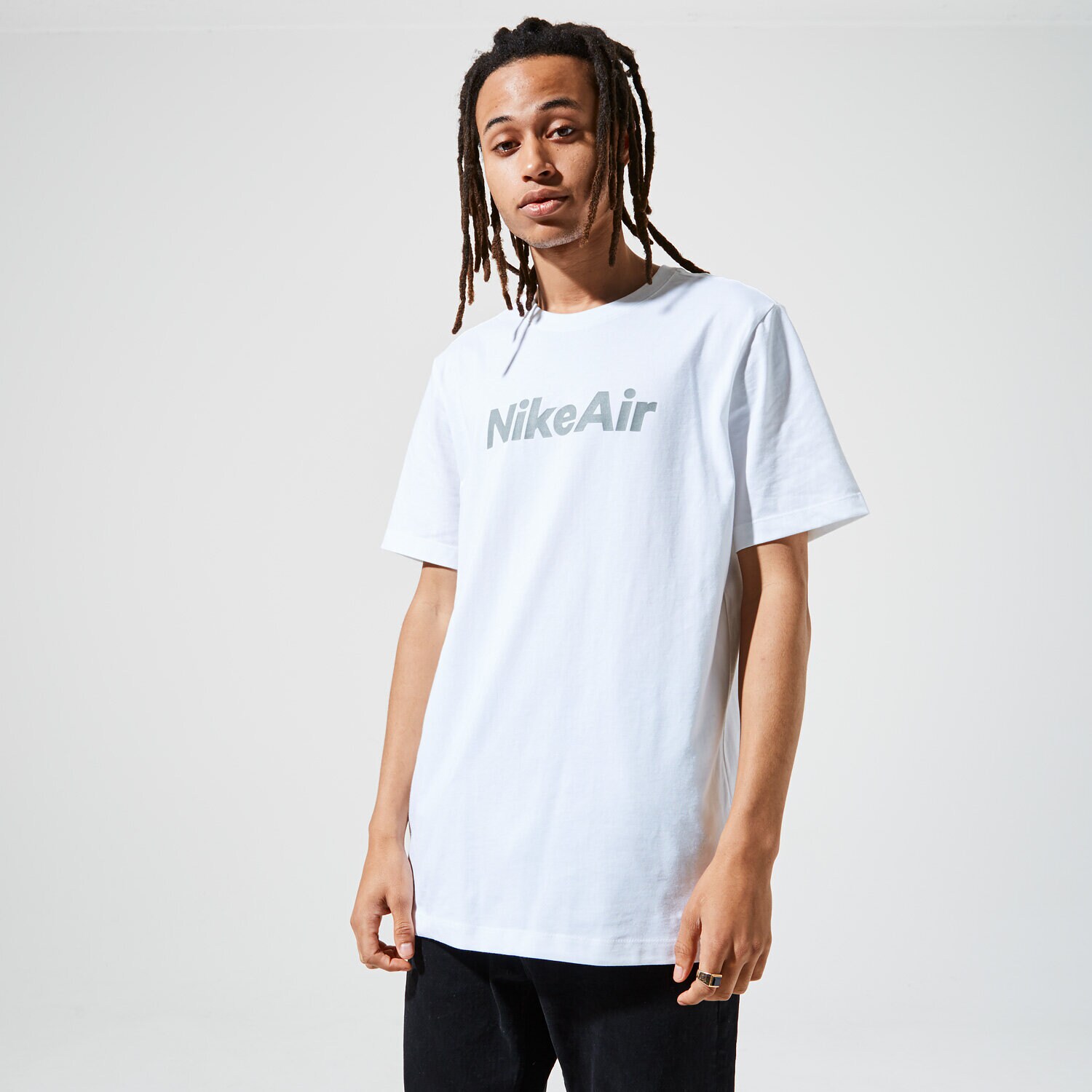 Koszulka, t-shirt sportowy męski NIKE T-SHIRT M NSW SS TEE AIR HBR 1 CU7344-100 BIAŁY