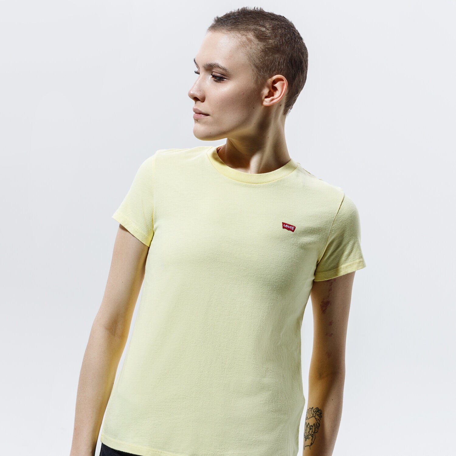 Koszulka, t-shirt damski LEVI'S T-SHIRT PERFECT TEE 39185-0103 ŻÓŁTY