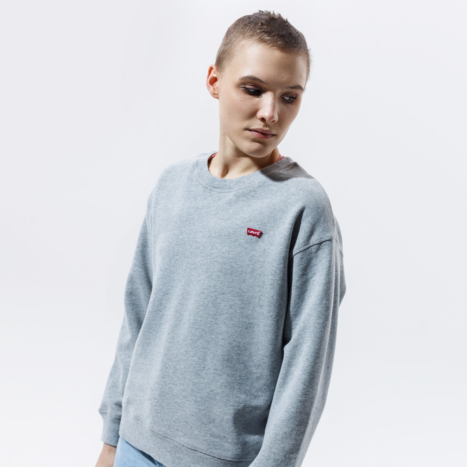 Bluza damska LEVI'S BLUZA STANDARD CREW 24688-0000 SZARY