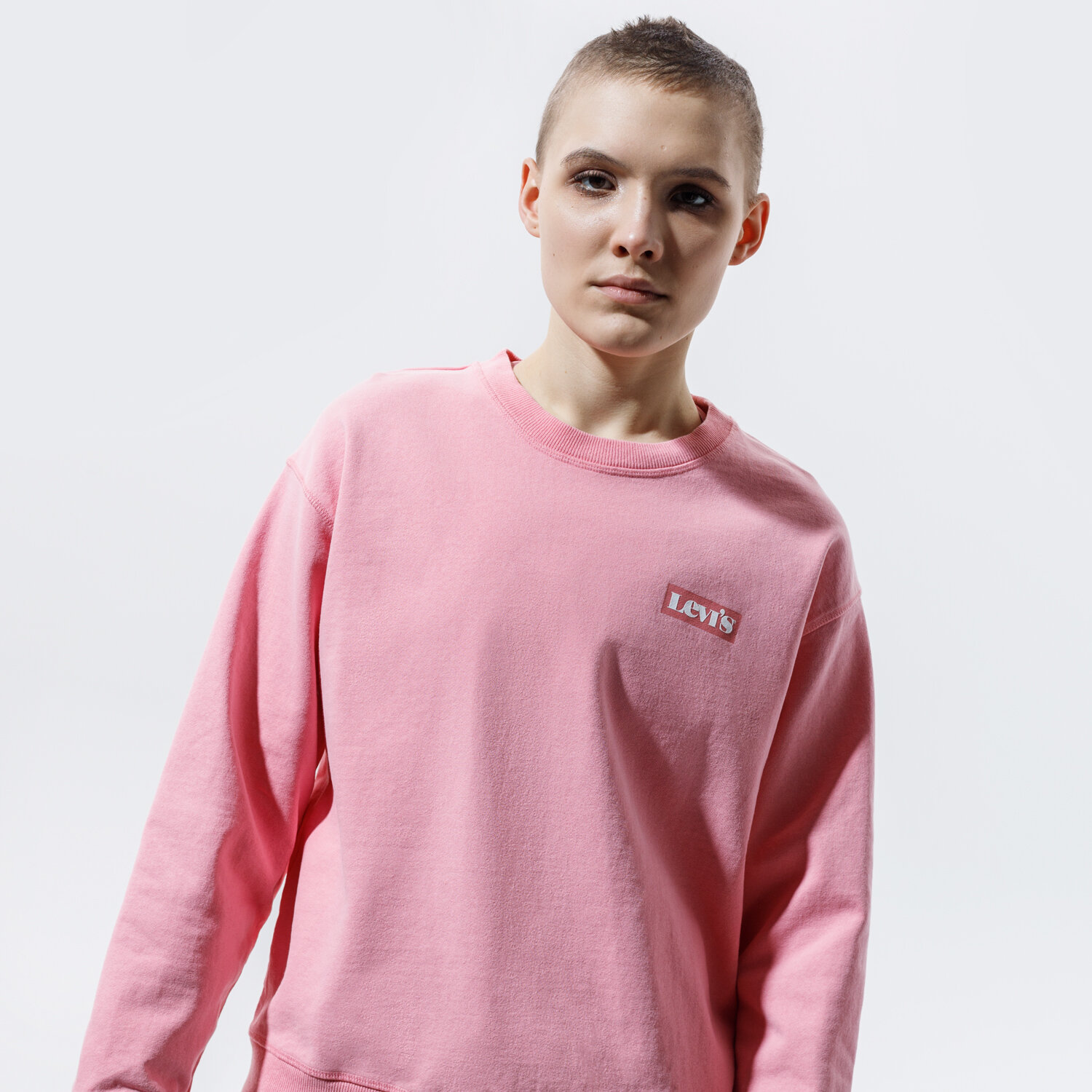 Bluza damska LEVI'S BLUZA GRAPHIC STANDARD CREW 18686-0019 RÓŻOWY