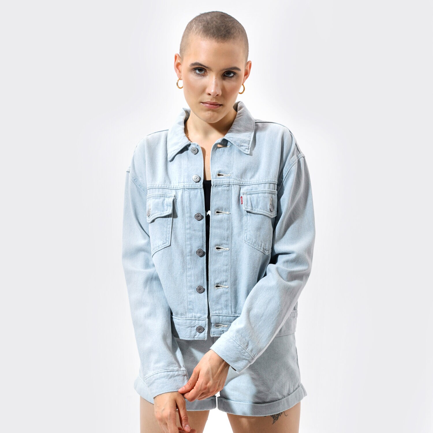Kurtka wiosenna / jesienna damska LEVI'S KURTKA OVERSIZED UTILITY TRUCKR 39329-0006 NIEBIESKI