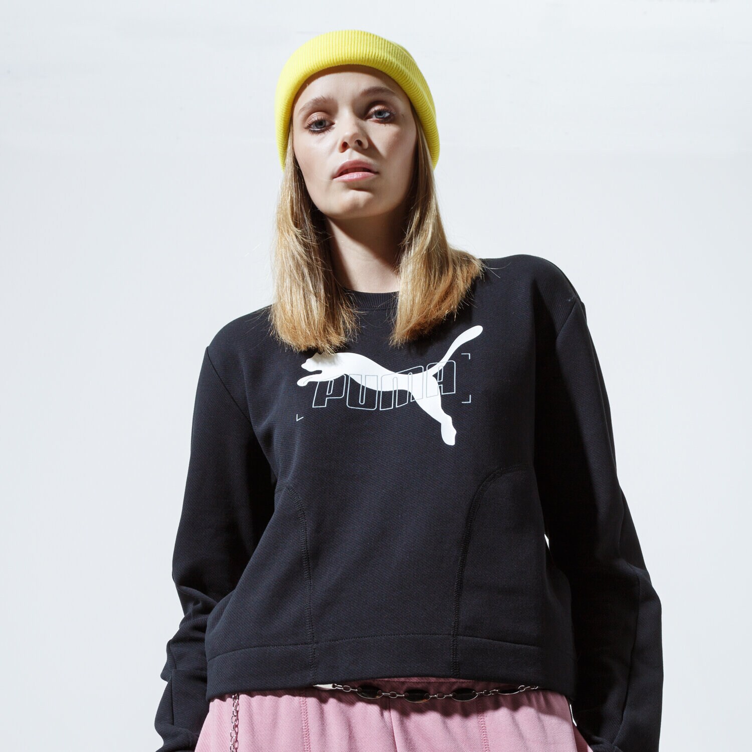 Bluza damska PUMA BLUZA NU-TILITY CREW 58355301 CZARNY