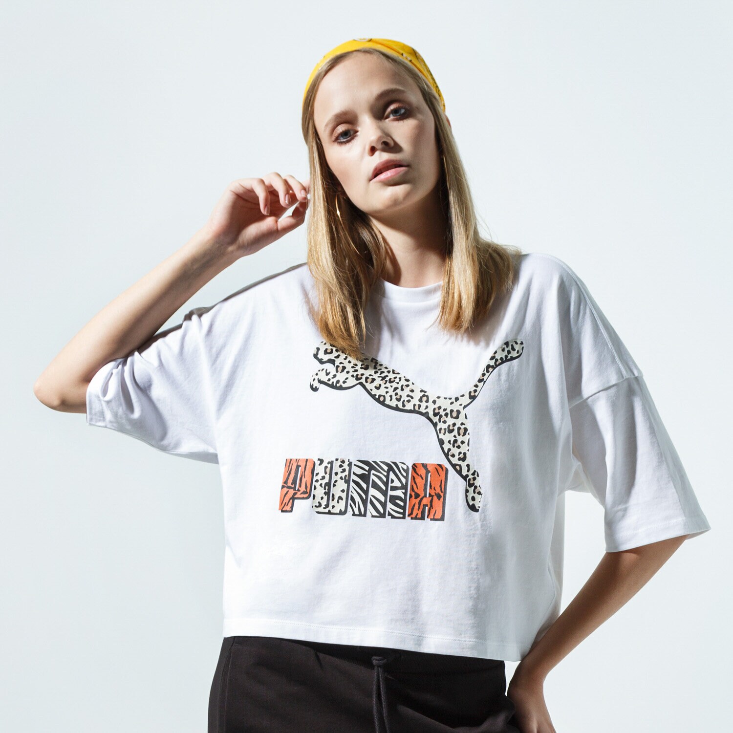 Koszulka, t-shirt damski PUMA T-SHIRT CLASSICS LOOSE FIT TEE 59772652 BIAŁY