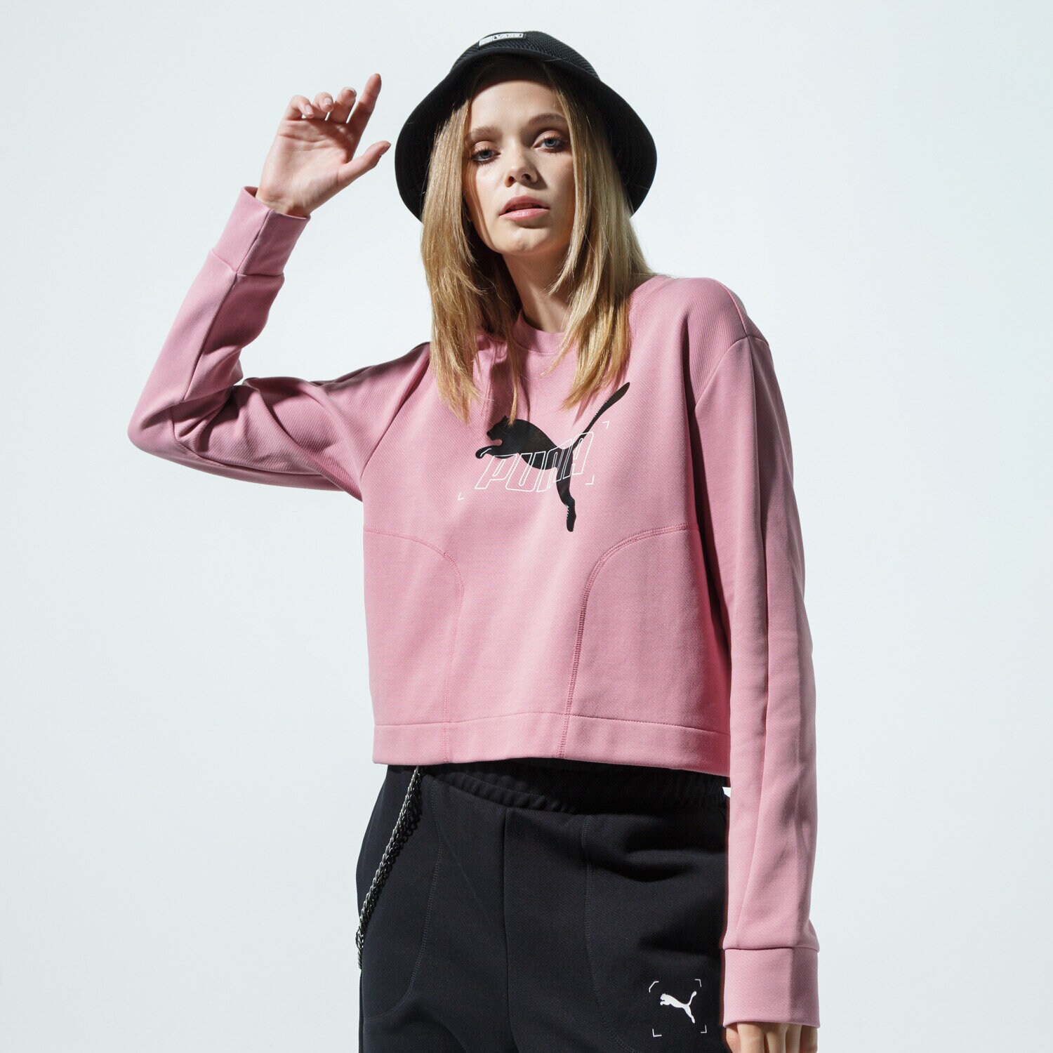 Bluza damska PUMA BLUZA NU-TILITY CREW 58355316 RÓŻOWY
