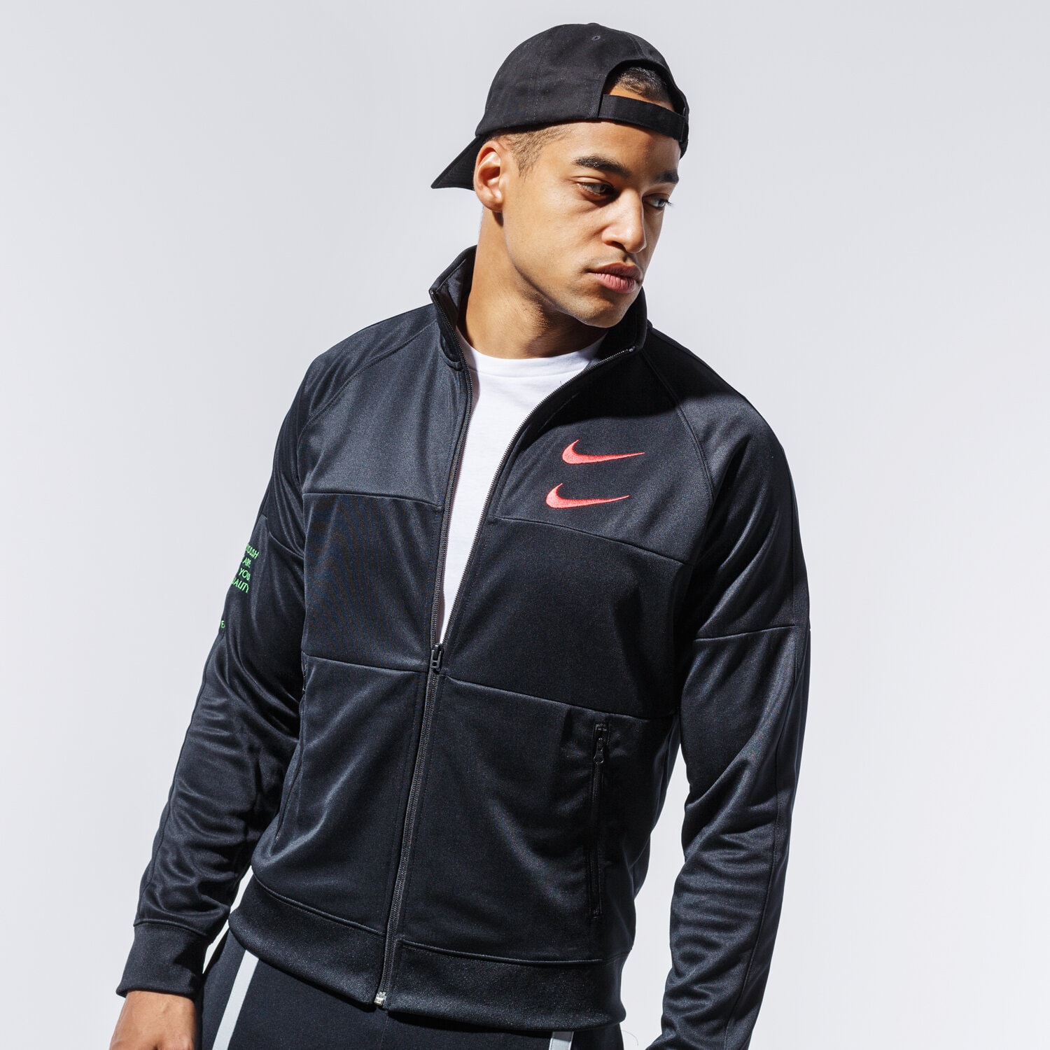 Bluza męska NIKE BLUZA ROZPINANA M NSW SWOOSH JKT PK CU3893-011 CZARNY