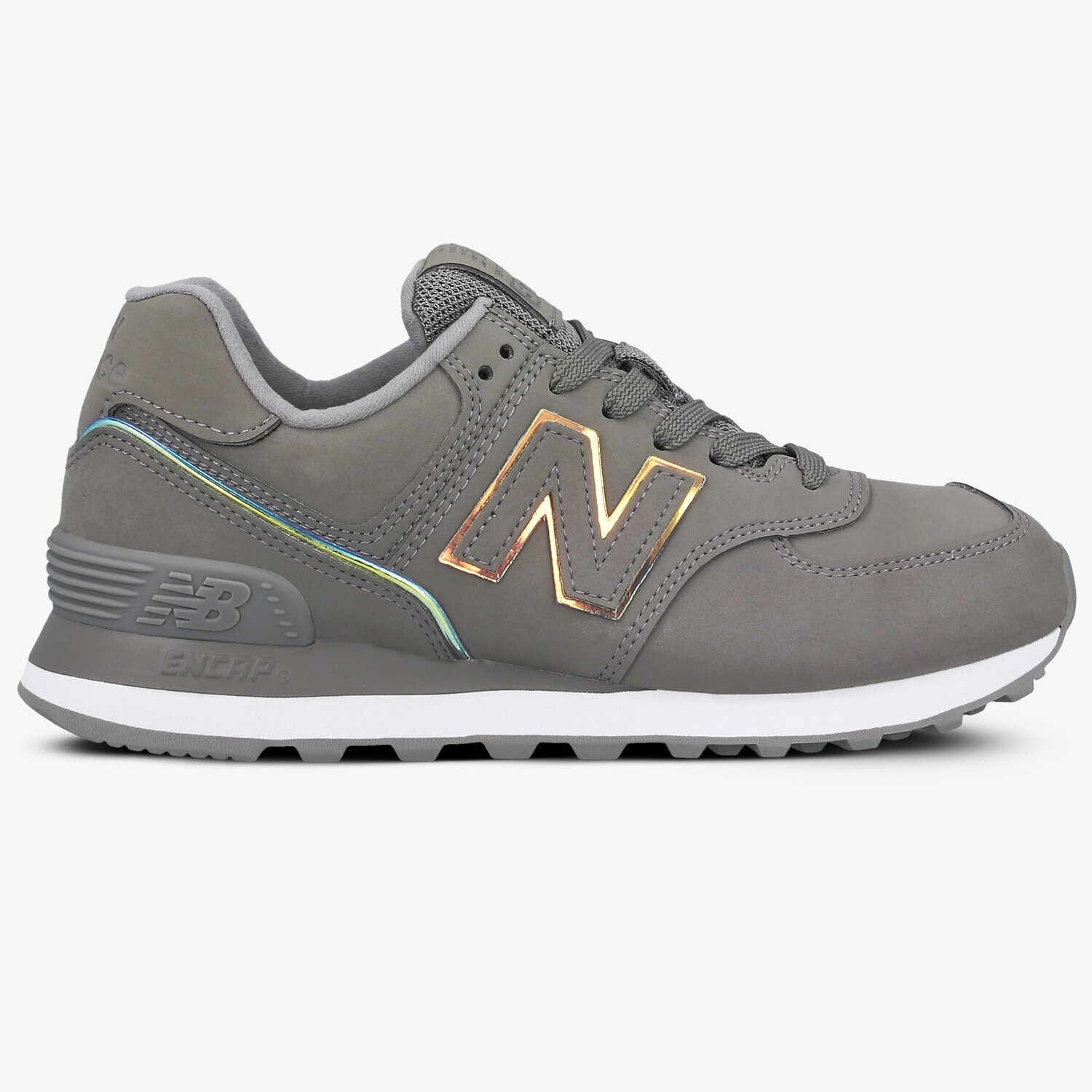Buty sneakersy damskie NEW BALANCE WL574CLE WL574CLE SZARY