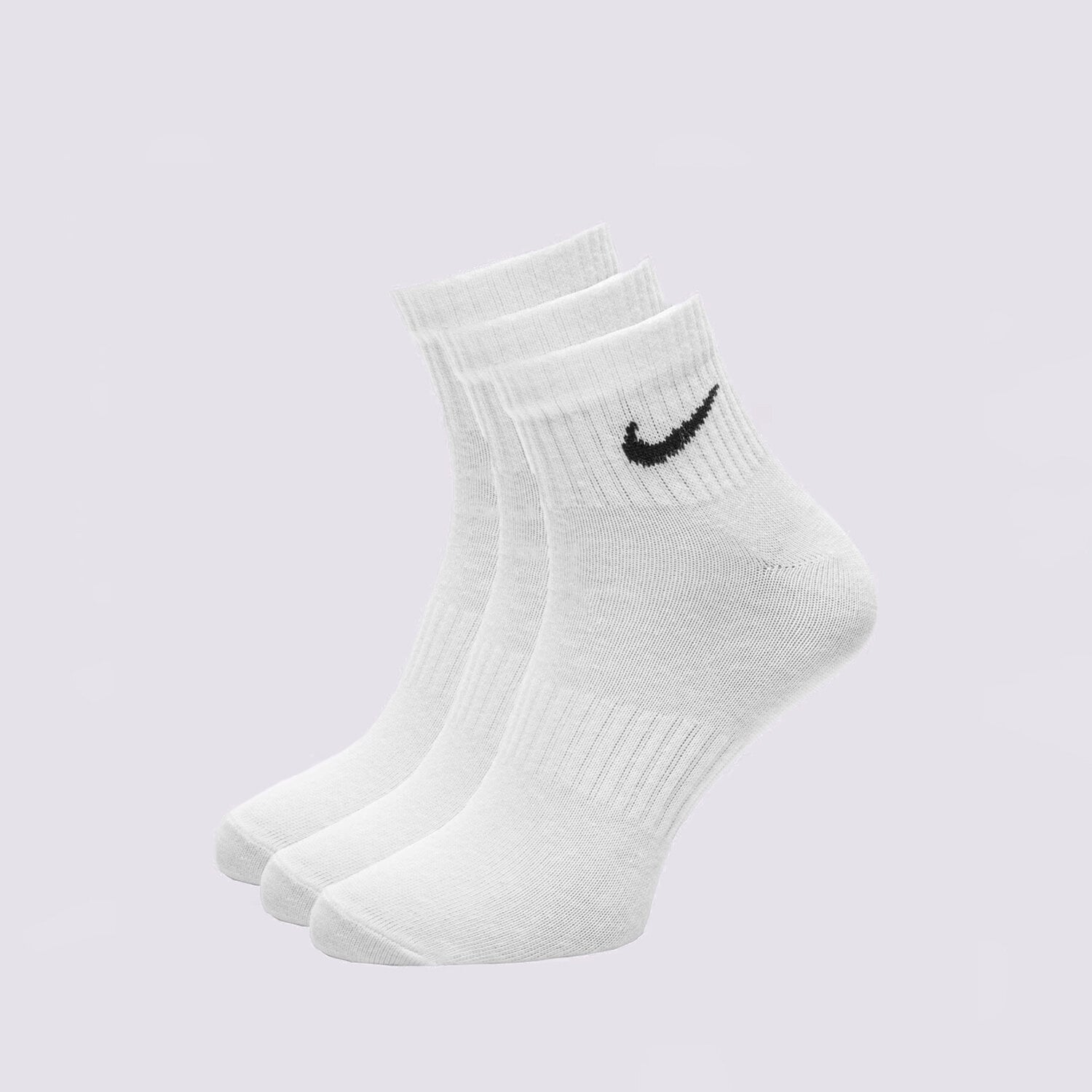 Skarpetki sportowe damskie NIKE SKARPETY U NK EVERYDAY LTWT ANKLE 3PR SX7677-100 BIAŁY