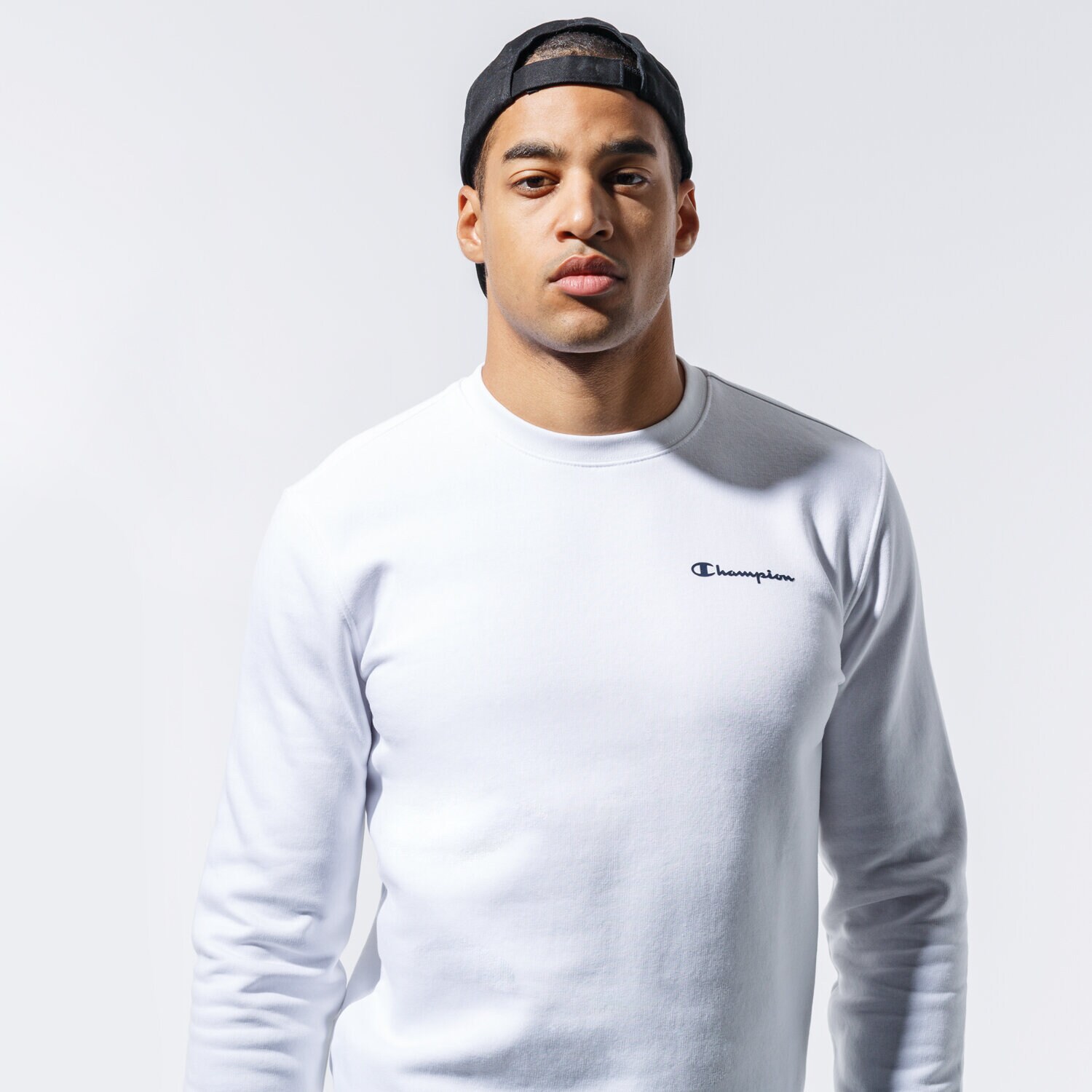 Bluza męska CHAMPION BLUZA CREWNECK SWEATSHIRT 214750WW001 BIAŁY