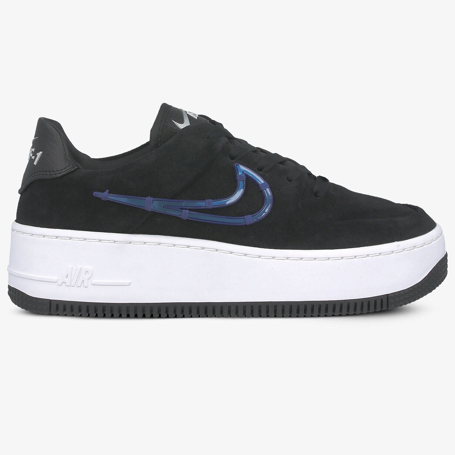 Buty sneakersy damskie NIKE W AF1 SAGE LOW LX CI3482-001 CZARNY