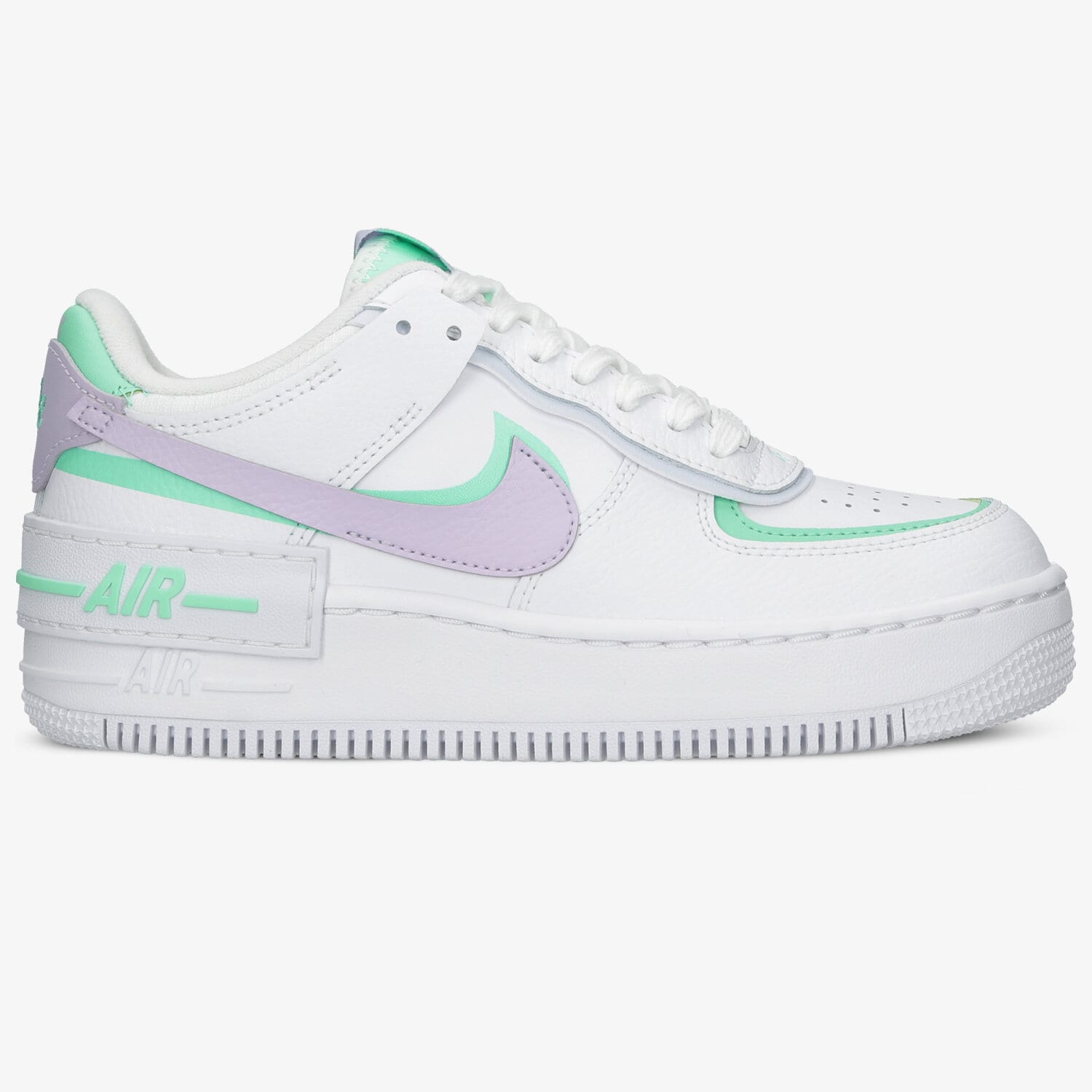 Buty sneakersy damskie NIKE AIR FORCE 1 SHADOW CU8591-103 BIAŁY