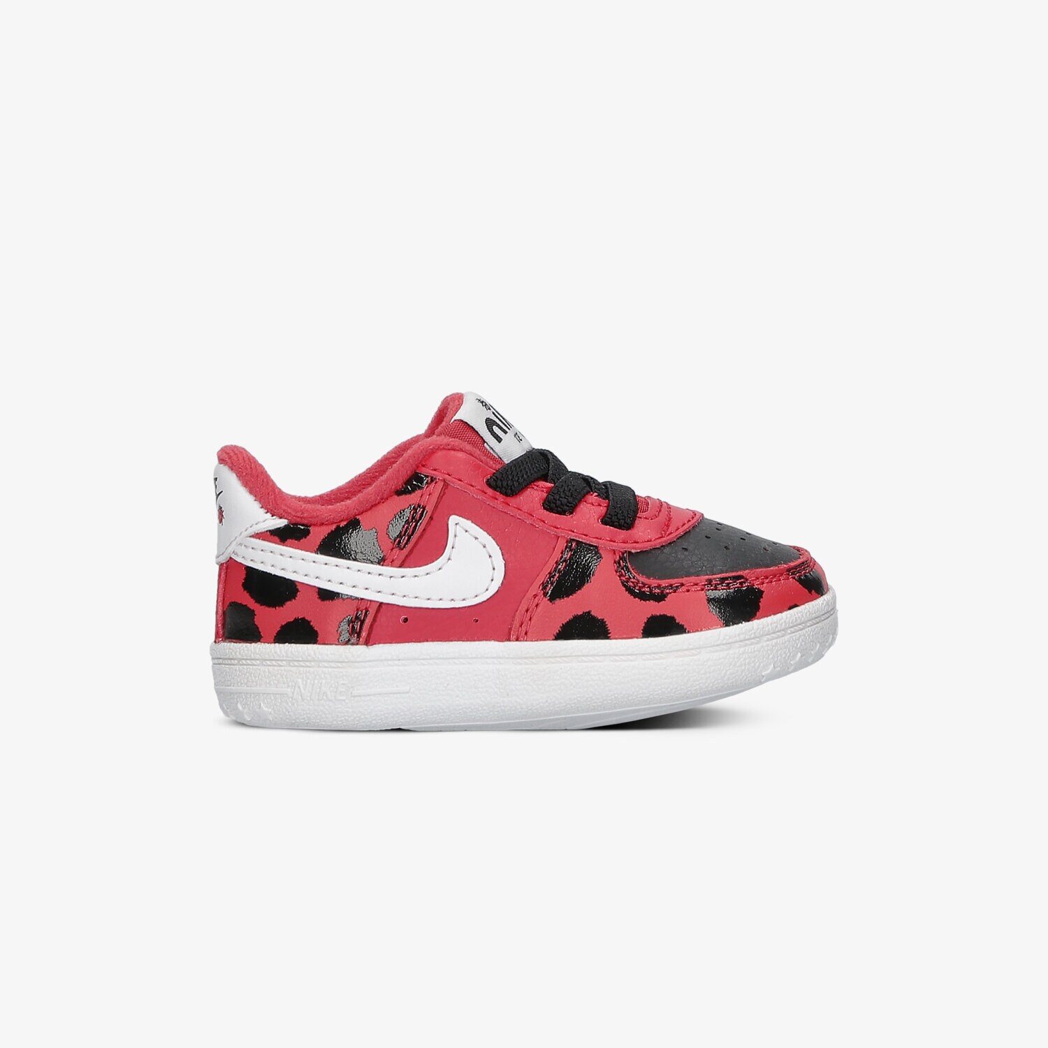 Buty sneakersy dla dzieci NIKE FORCE 1 SE CRIB  CZ2644-600 CZERWONY