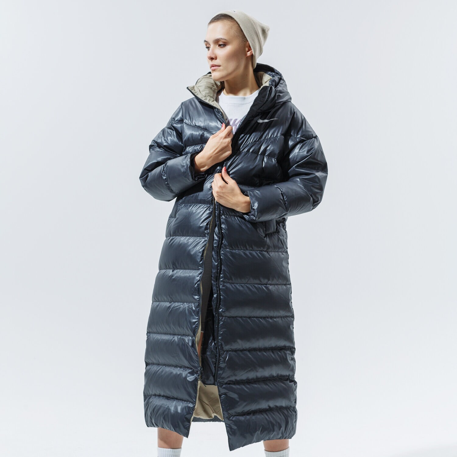 Kurtka zimowa damska NIKE KURTKA ZIMOWA W NSW STMT DWN PARKA CU5820-010 CZARNY