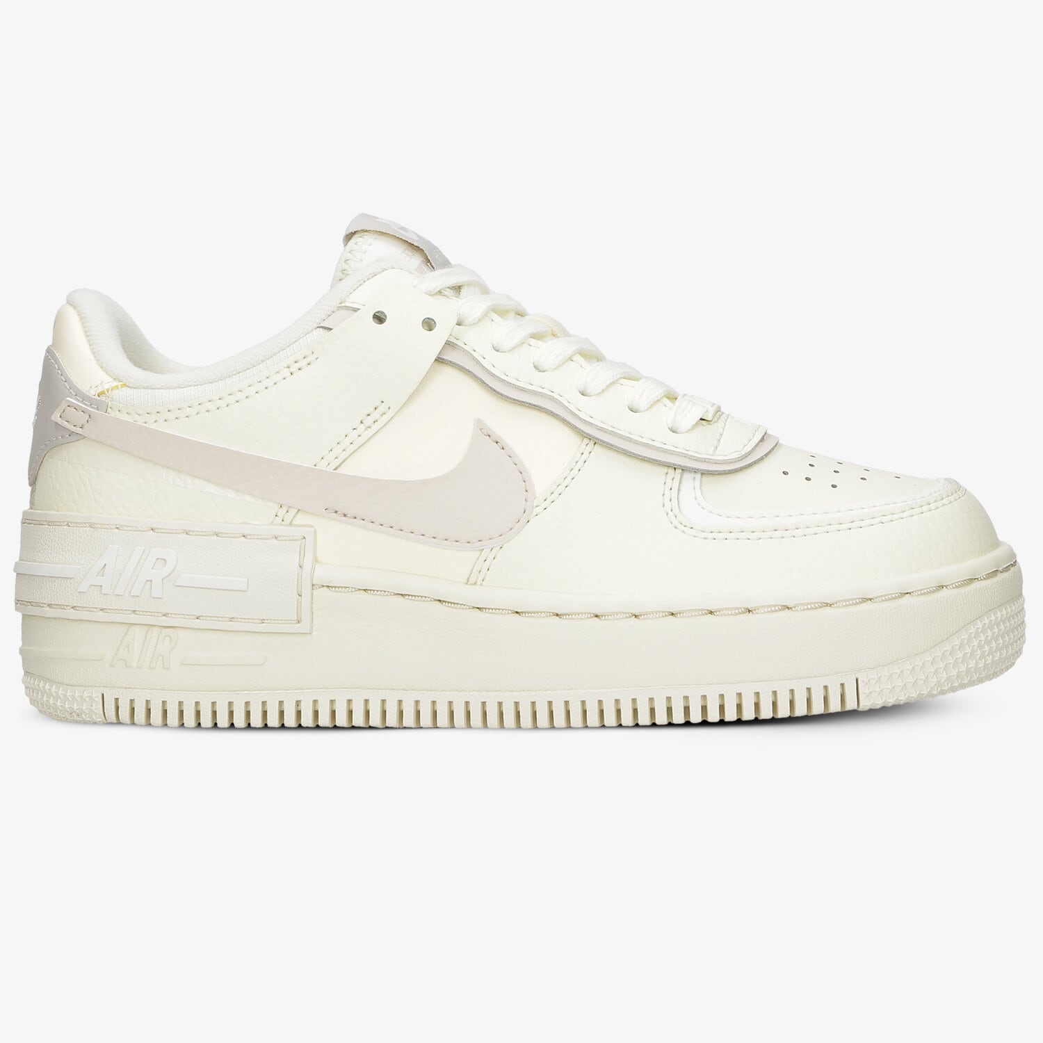 Buty sneakersy damskie NIKE AIR FORCE 1 SHADOW CU8591-102 BEŻOWY