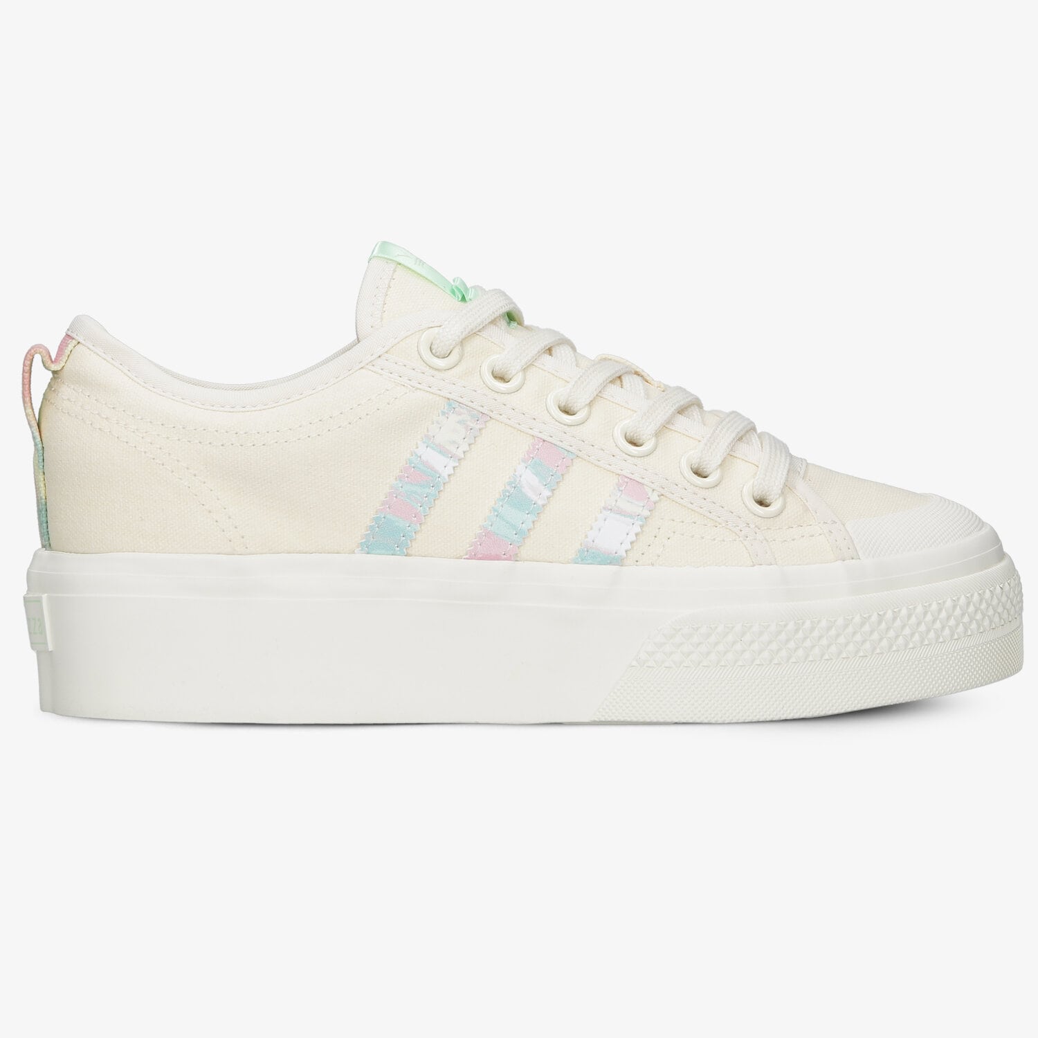 Damskie trampki, tenisówki ADIDAS NIZZA PLATFORM W GW0165 BIAŁY