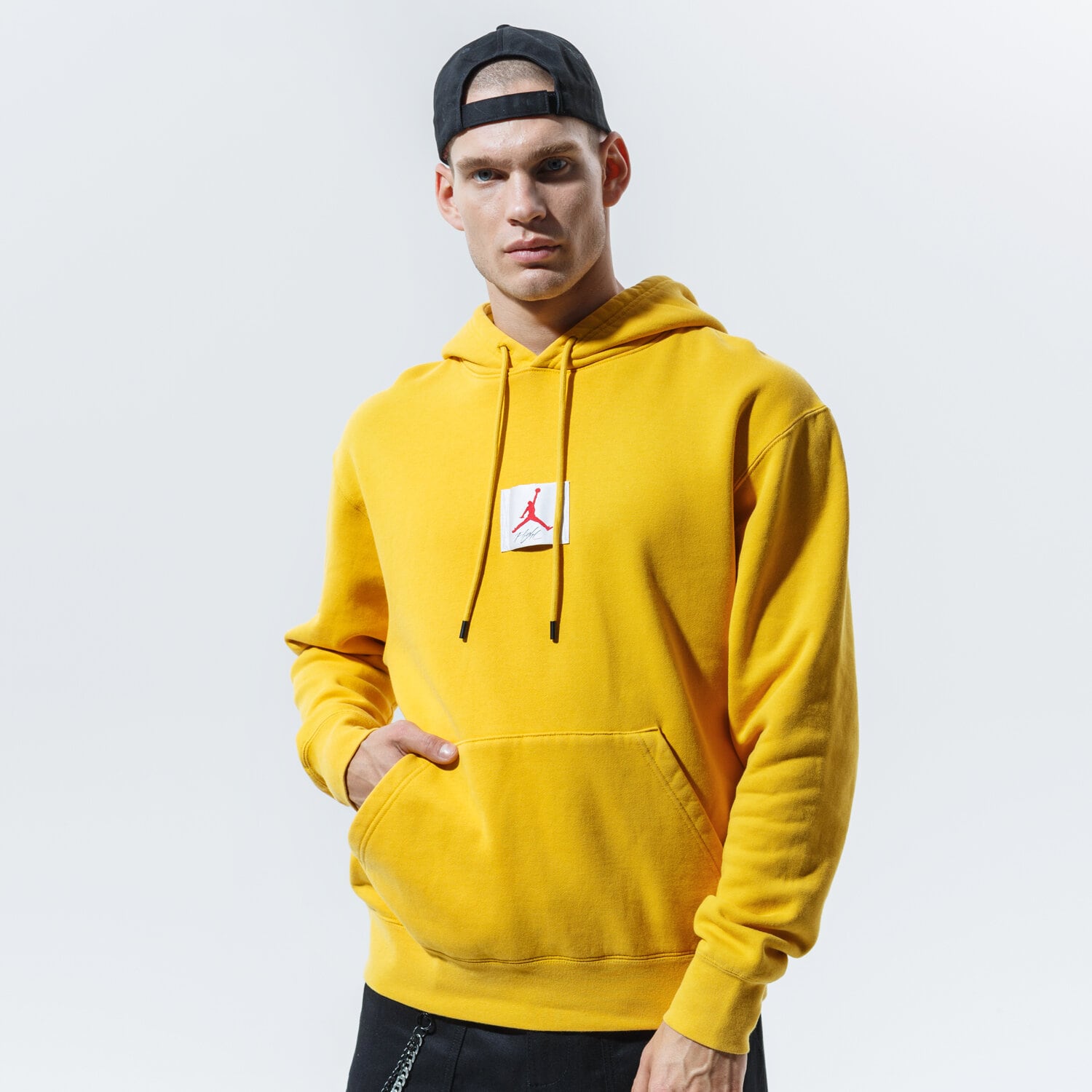 Bluza męska JORDAN BLUZA Z KAPTUREM M J FLIGHT FLEECE PO CK6468-711 ŻÓŁTY