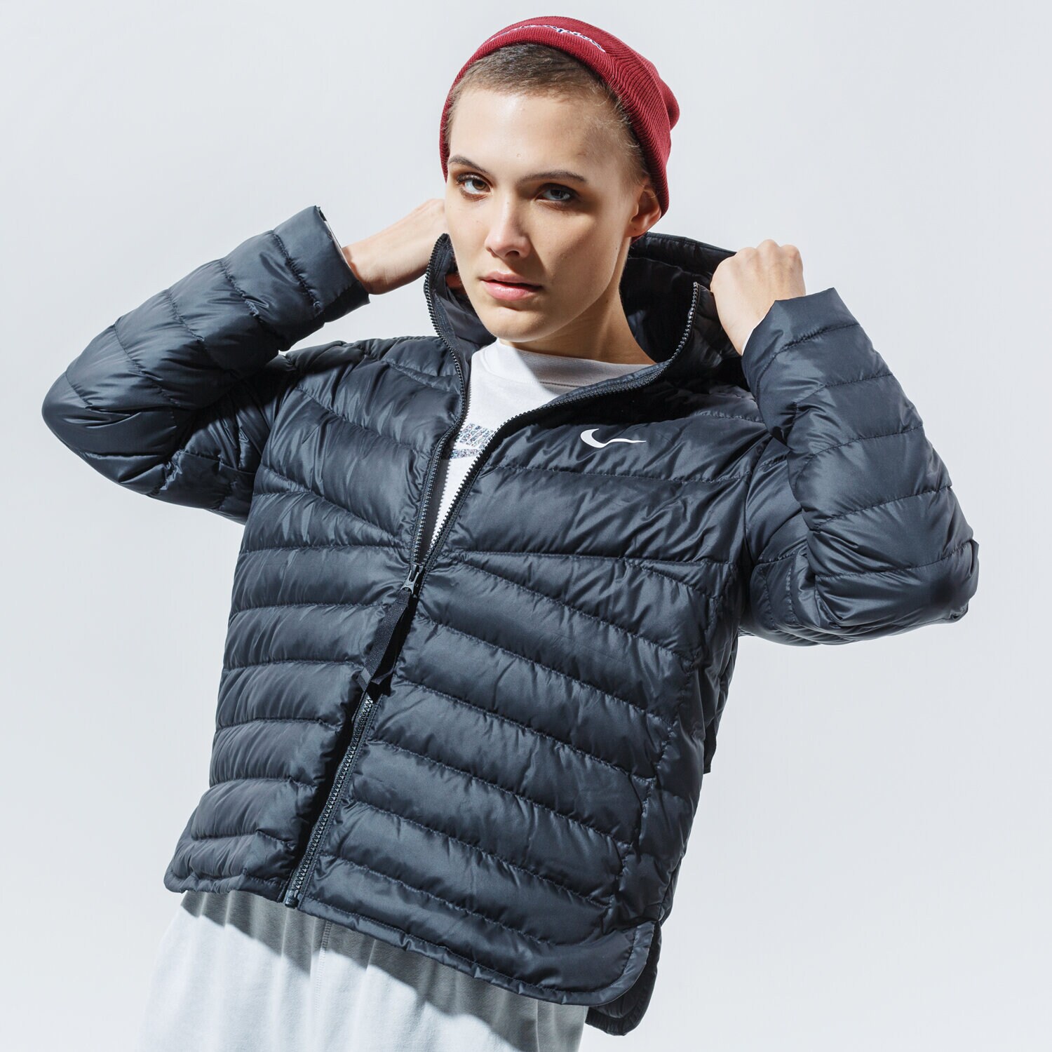 Kurtka zimowa damska NIKE KURTKA ZIMOWA W NSW WR LT WT DWN JKT CU5094-011 CZARNY