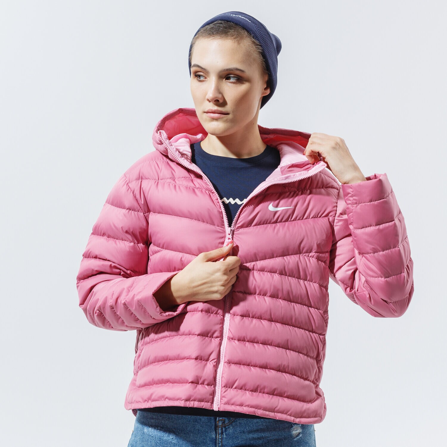 Kurtka zimowa damska NIKE KURTKA ZIMOWA W NSW WR LT WT DWN JKT CU5094-614 RÓŻOWY