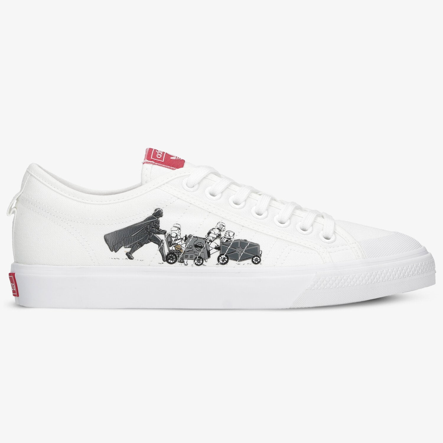 Buty sneakersy męskie ADIDAS NIZZA X STAR WARS FX8351 BIAŁY