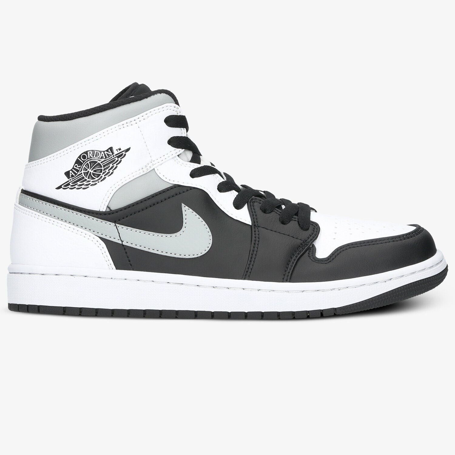 Buty sneakersy męskie AIR JORDAN 1 MID 554724-073 SZARY