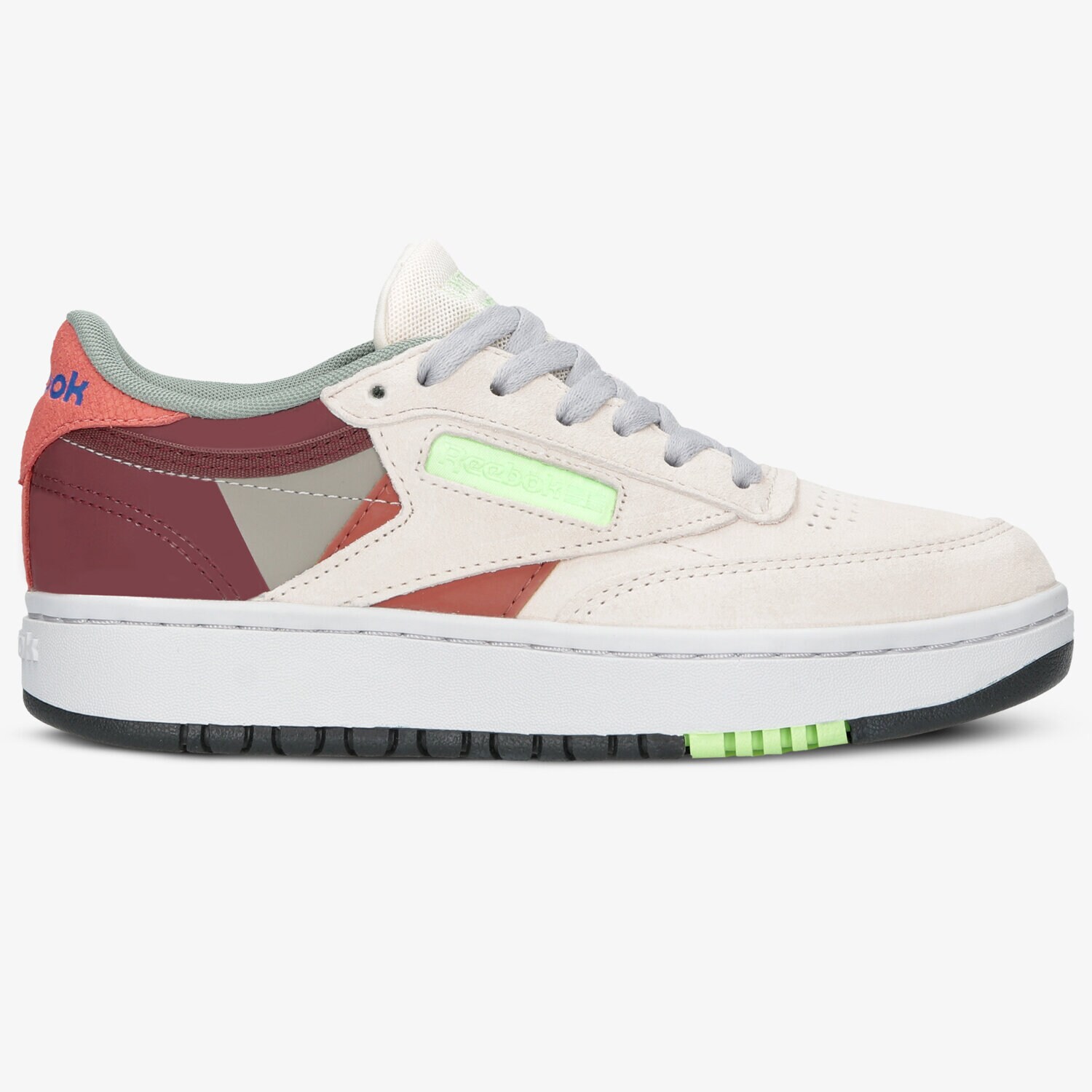 Buty sneakersy damskie REEBOK CLUB C DOUBLE FX3209 MULTICOLOR