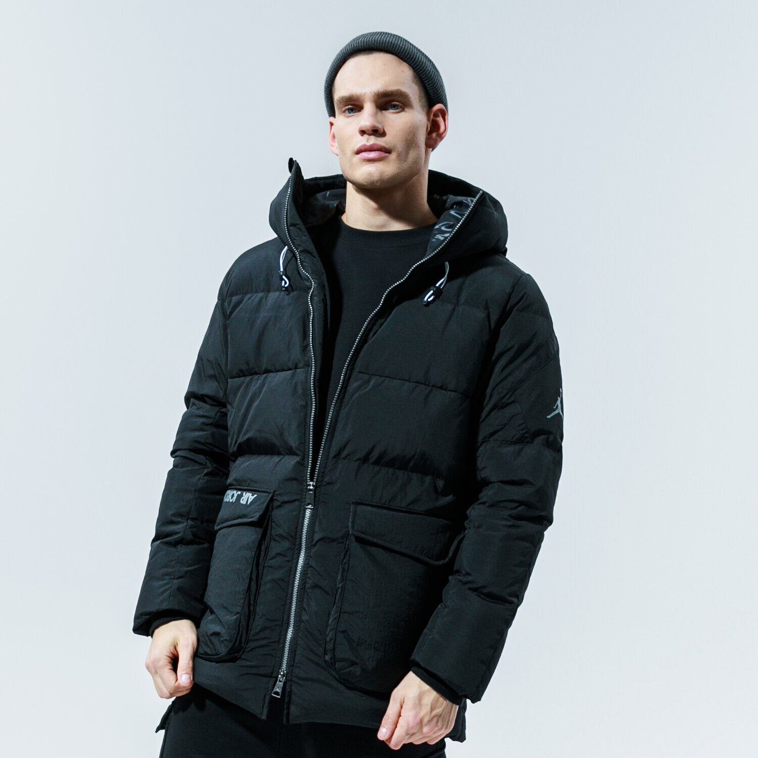 Kurtka zimowa męska JORDAN KURTKA ZIMOWA M J DOWN PARKA CK6661-010 CZARNY