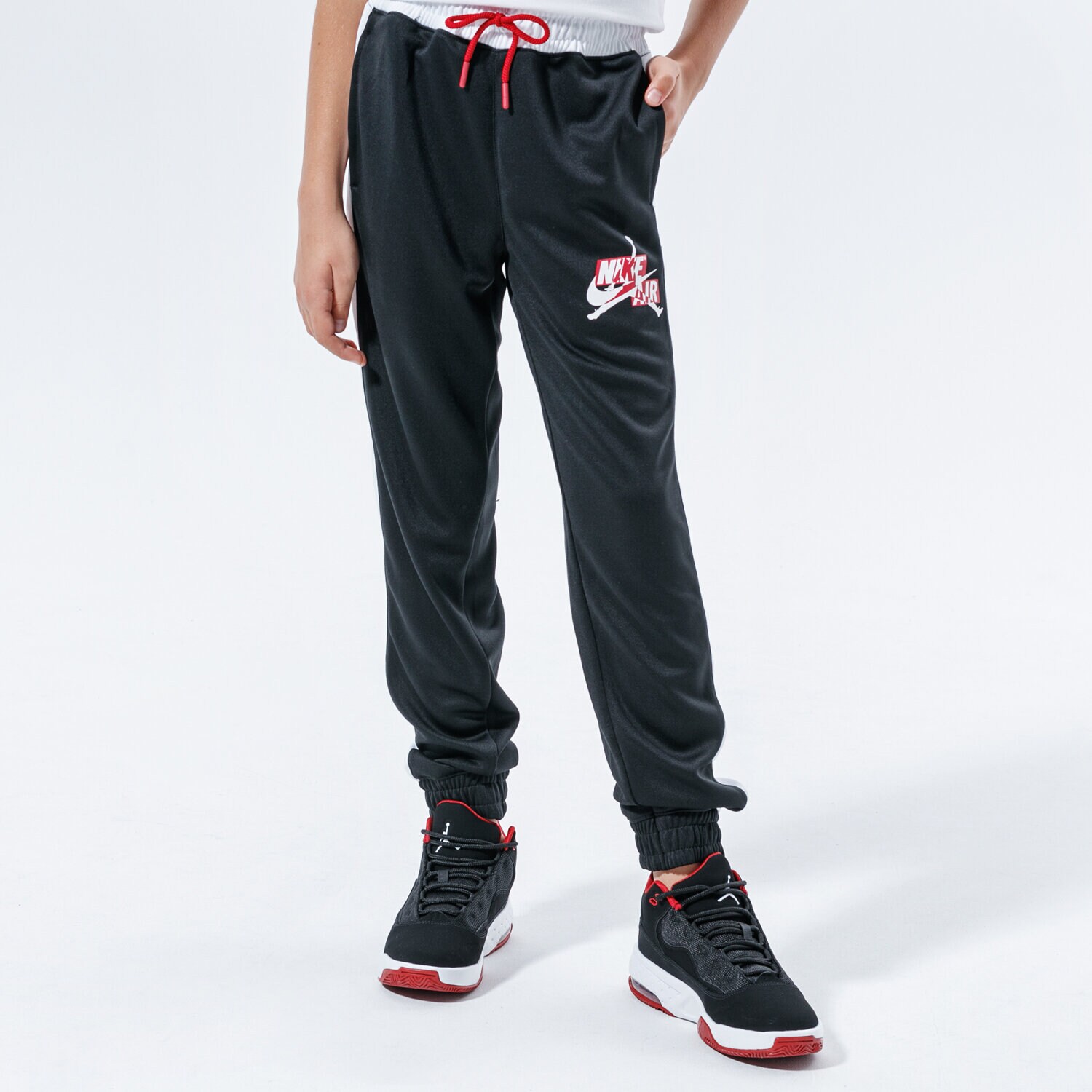 Sportowe spodnie dziecięce JORDAN SPODNIE JUMPMAN CLASSICS III PANT 957455-023 CZARNY