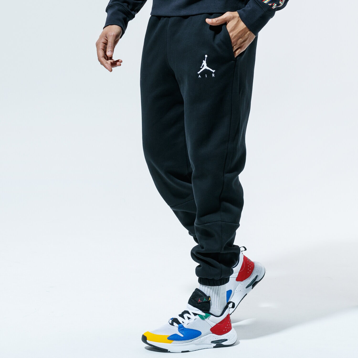 Spodnie sportowe męskie JORDAN SPODNIE JUMPMAN CK6694-010 CZARNY