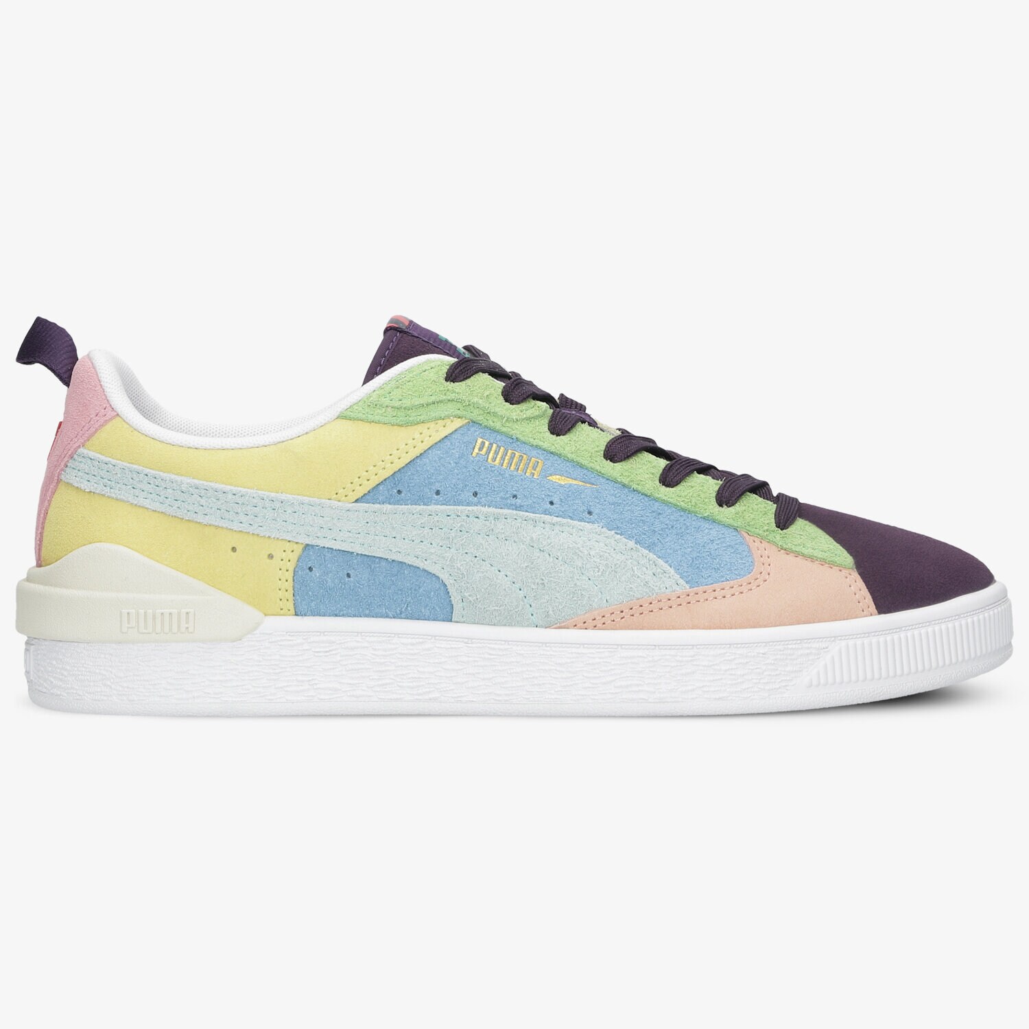 Buty sneakersy męskie PUMA SUEDE BLOC WTFORMSTRIPE 38118401 MULTICOLOR