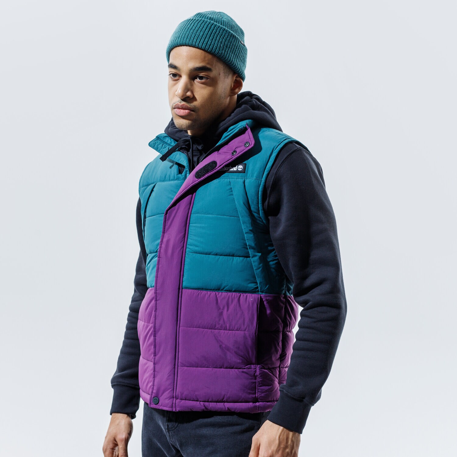 Bezrękawniki męskie sportowe TIMBERLAND BEZRĘKAWNIK YC OUTDOOR ARCHIVE WARM PUFFER VEST TB0A2AB6AQ91 MULTICOLOR